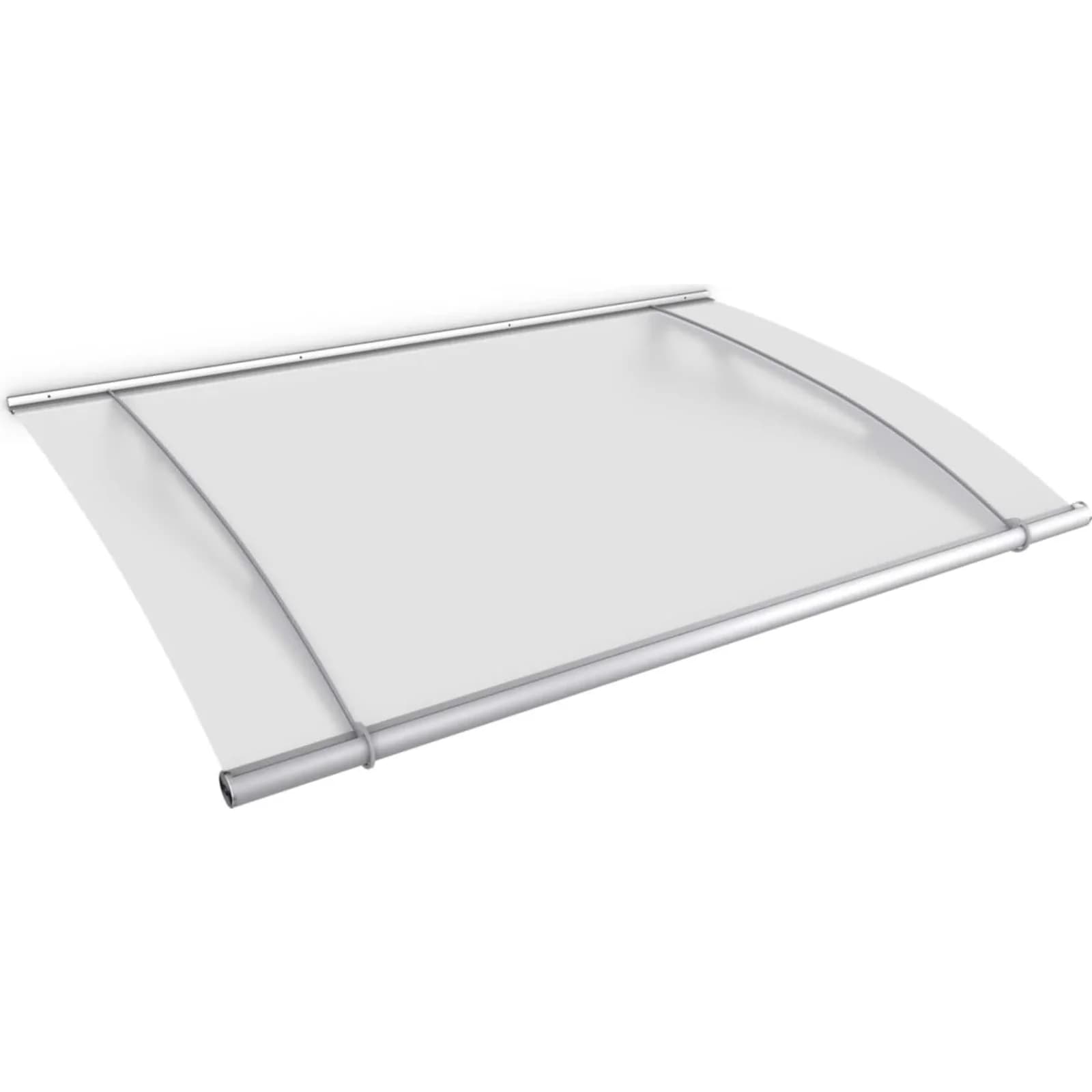 Gutta Typ XL Pultvordach Edelstahl 205 x 142 cm Satiniert Weiß