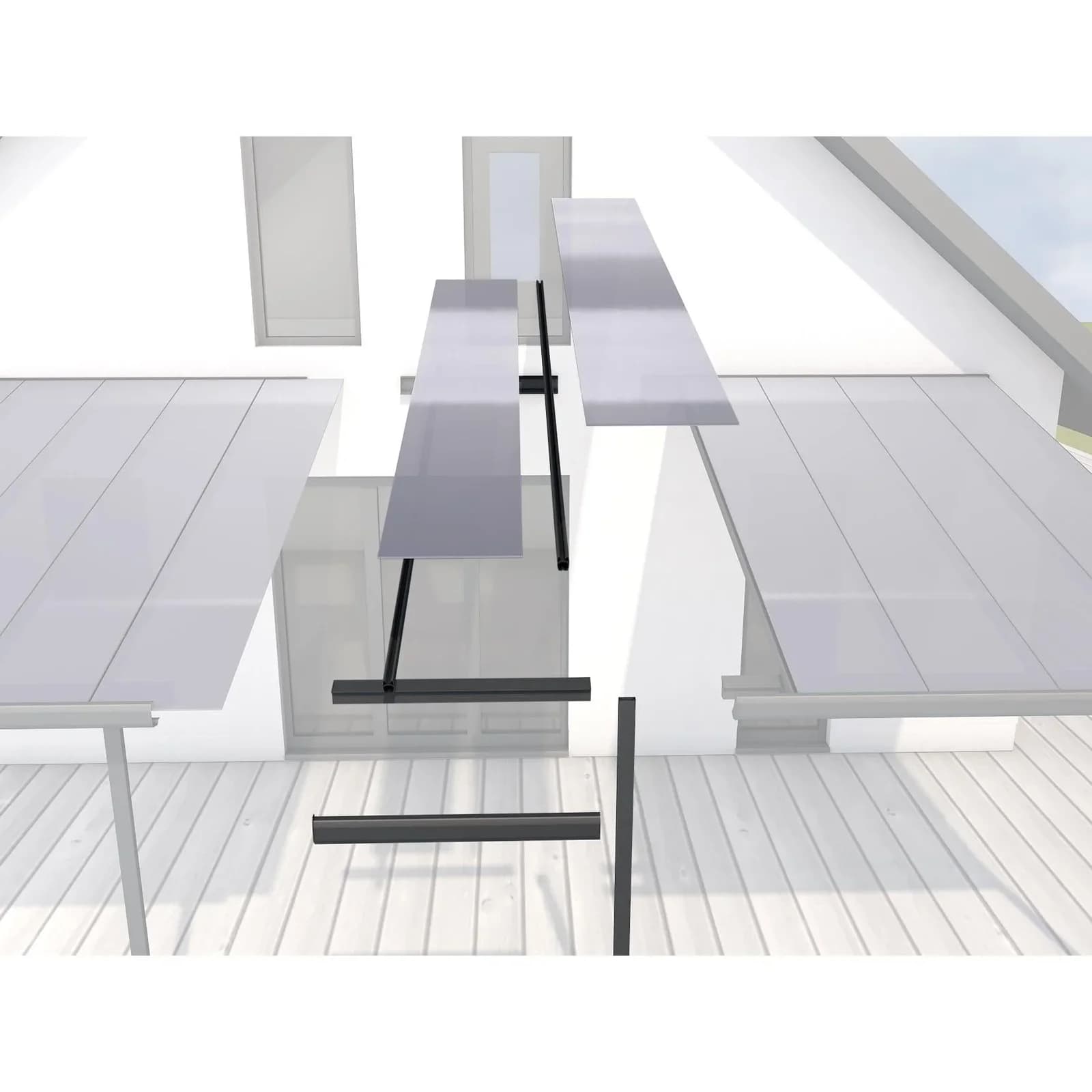 Gutta Erweiterungsmodell Typ C Anthrazit Carport