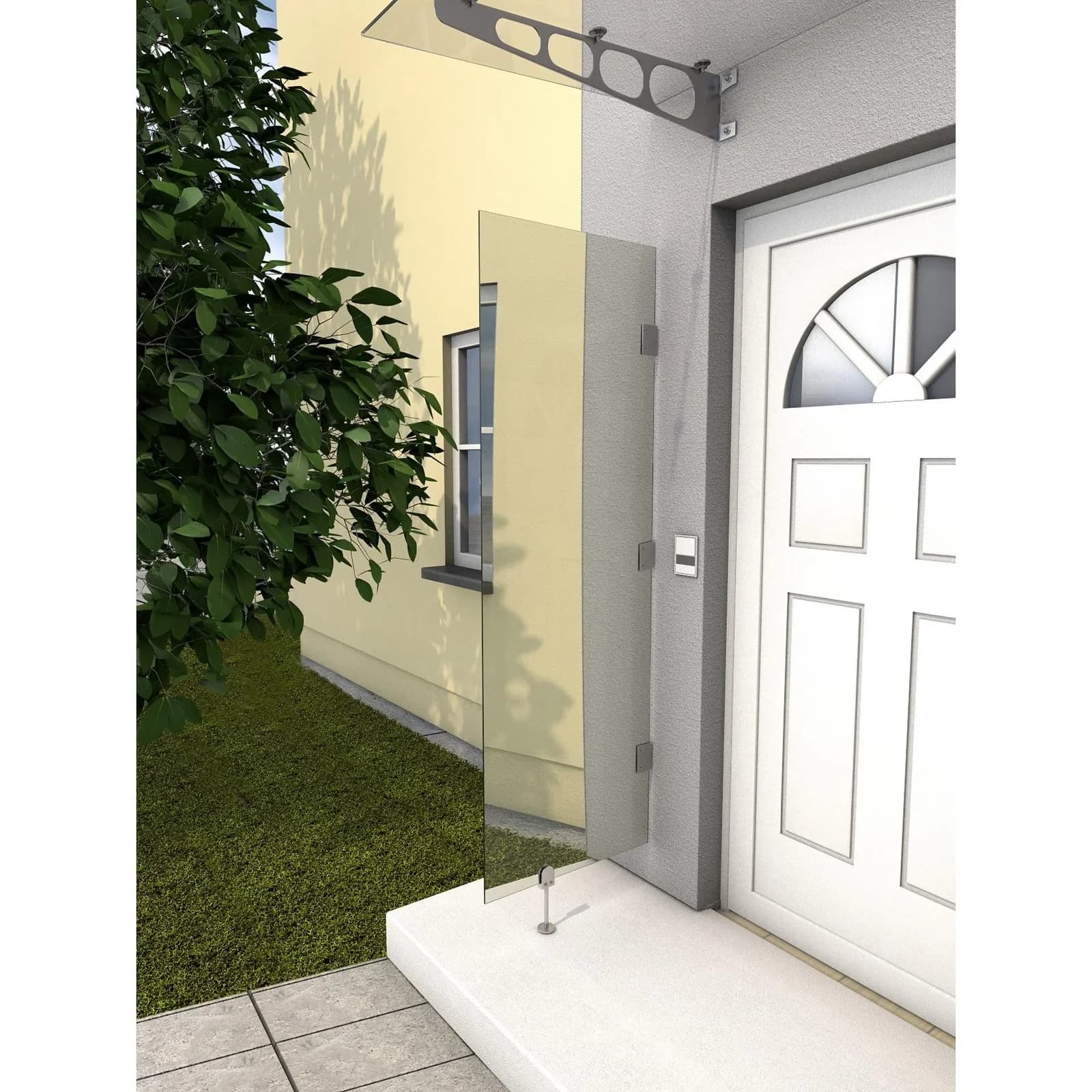 Gutta HD klar Vordach-Seitenteil 60 x 180 cm