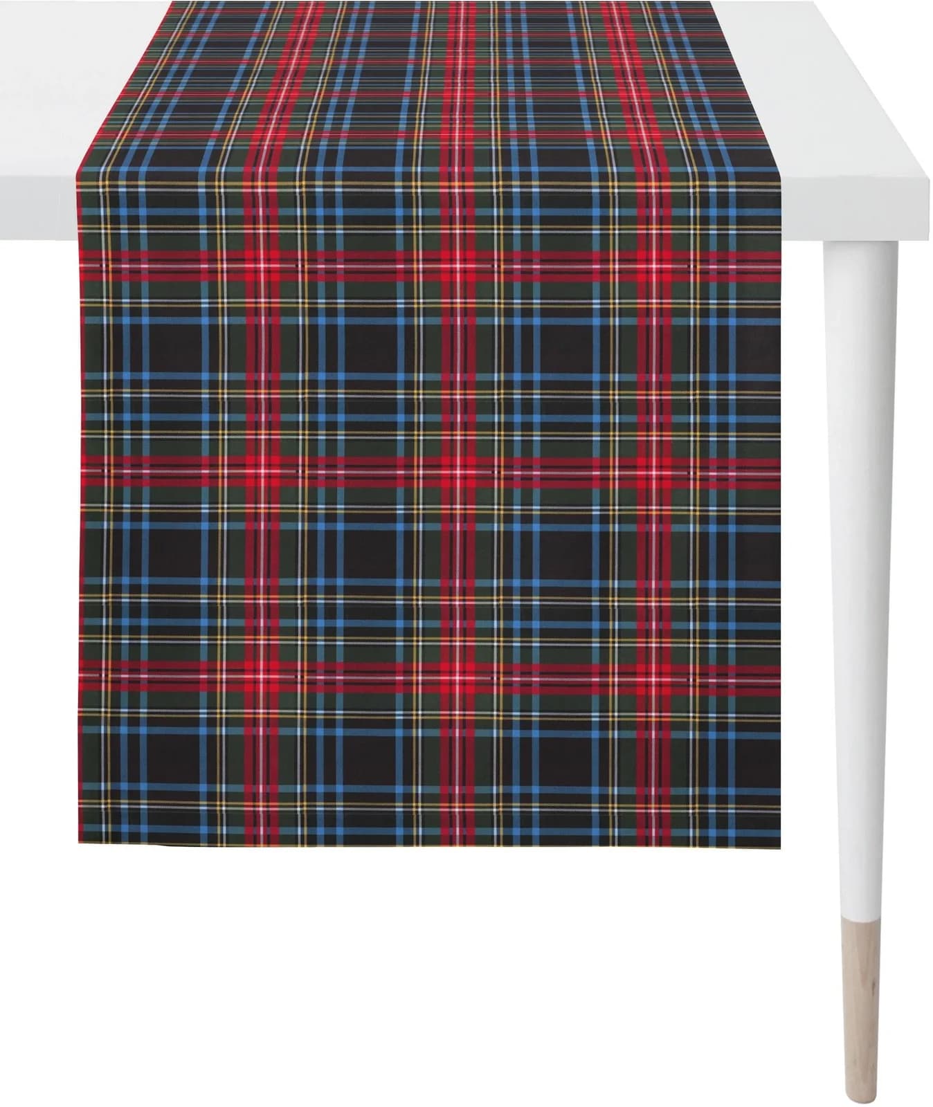 Tischläufer APELT "9539 WINTERWELT" Rot/Blau Baumwolle 140x48 cm