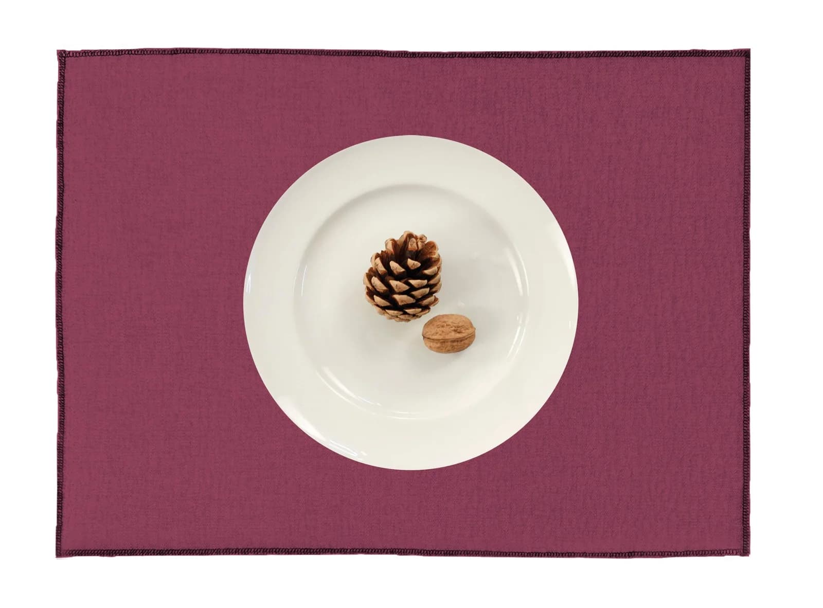 APELT Platzset Stone Bordeaux Kettelrand 46x35 cm