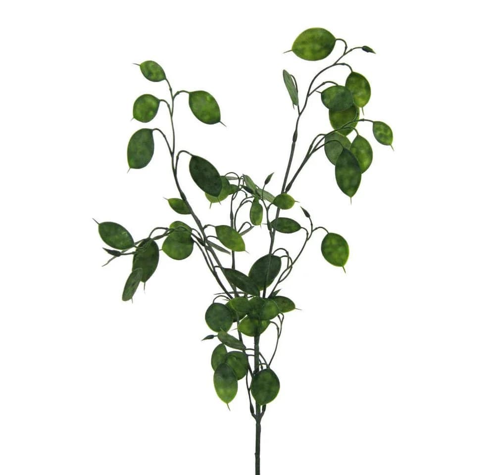 Gasper Kunstzweig Pfennigblattzweig Grün ca 73 cm
