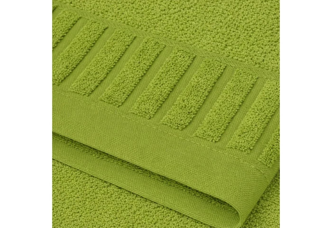 Casa Colori Badetuch Uni Grün 100x150cm Frottier 500g/m²