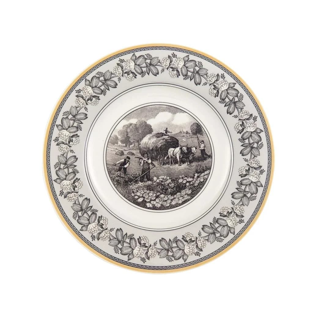 Villeroy & Boch Audun Ferme Speiseteller 27,1 cm Weiß/Grau/Gelb