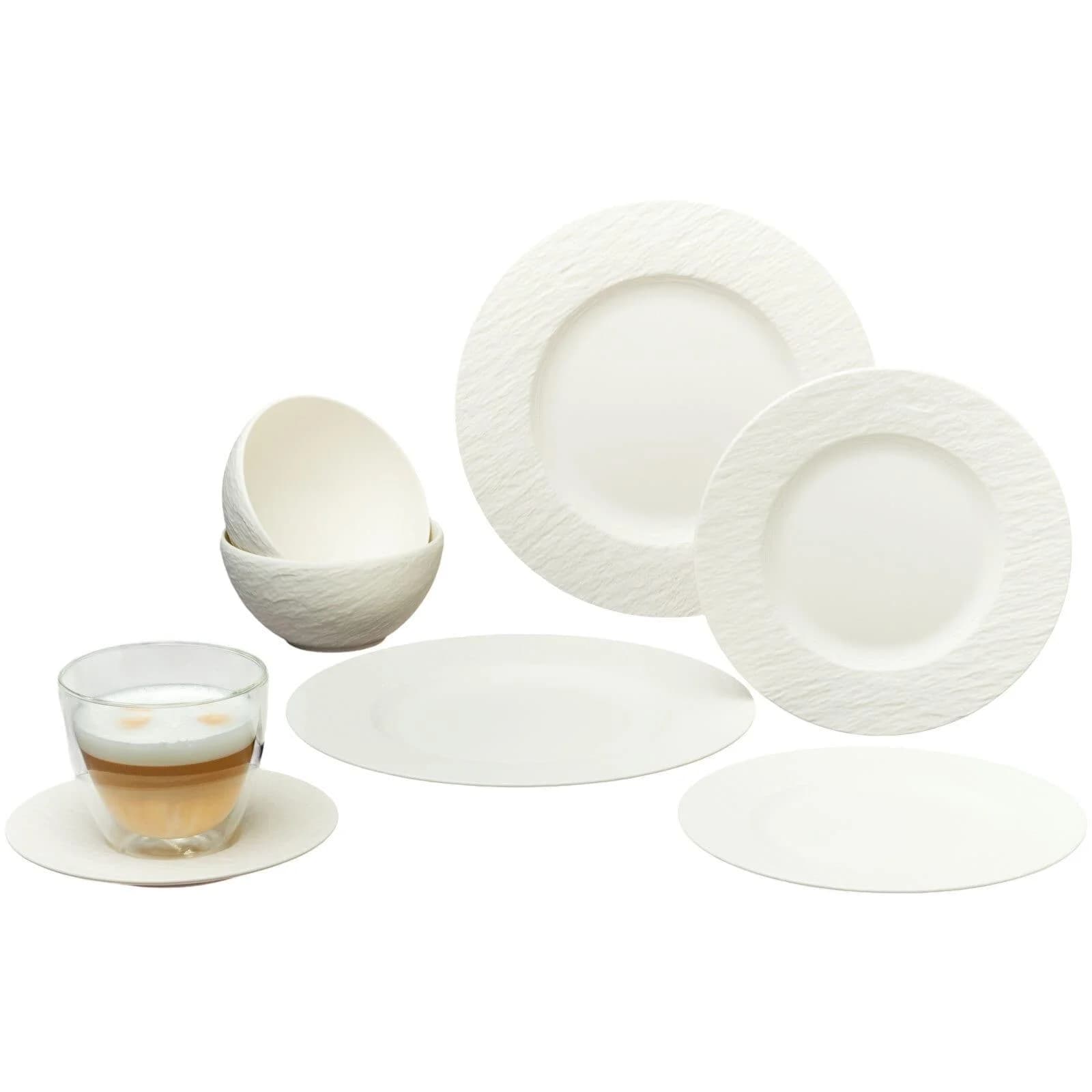 Villeroy & Boch Starter-Set Manufacture Rock 10-teilig Weiß Porzellan