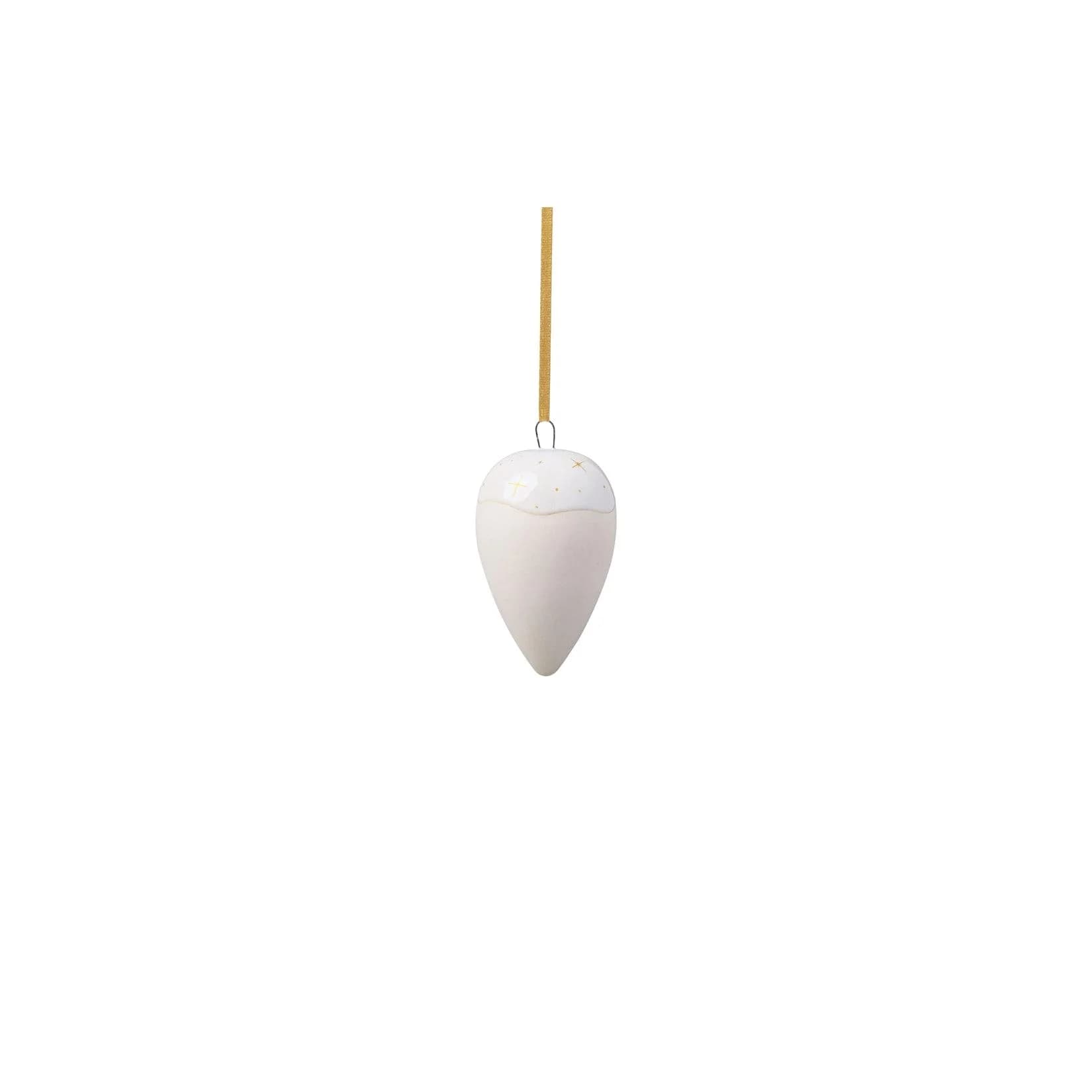Weihnachtsfigur Ornament Tropfen Winter Glow Beige like. by Villeroy & Boch