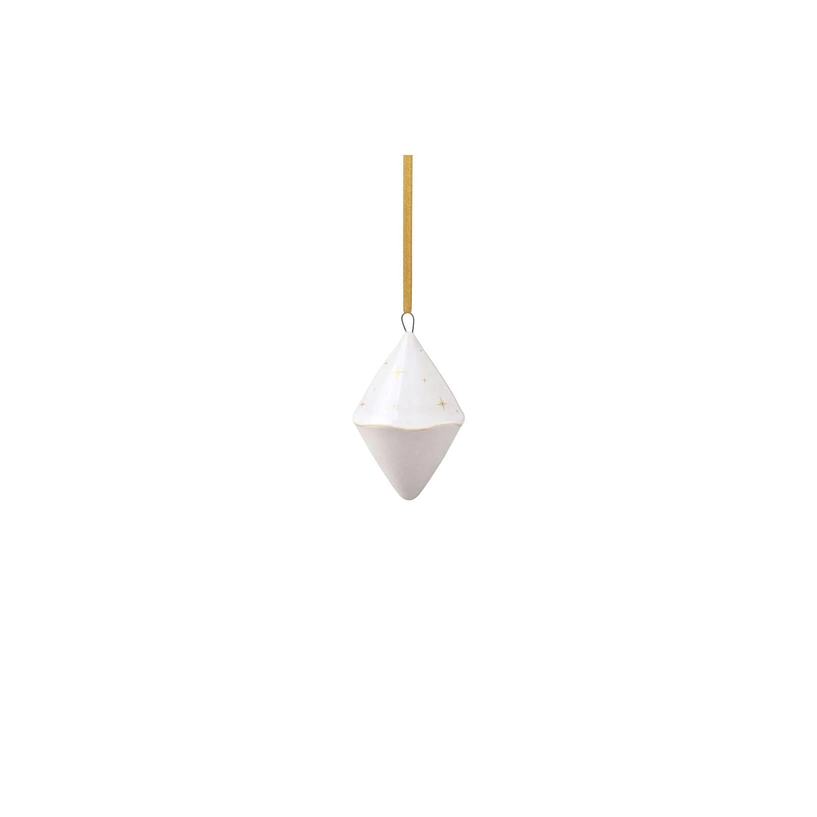 like. by Villeroy & Boch Weihnachtsfigur Ornament Doppelkegel Winter Glow Beige