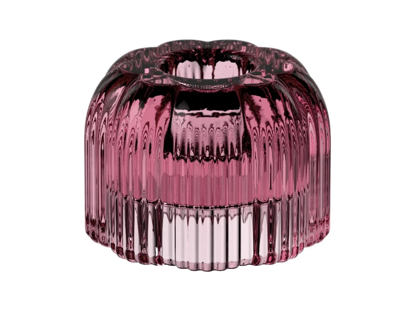 Villeroy & Boch Kerzenständer Fleur cassis 2-in-1 Pink Glas