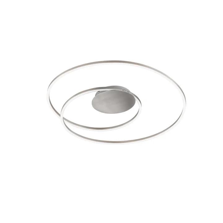 FISCHER & HONSEL LED Deckenleuchte Holy Grau Dimmbar Fernbedienung