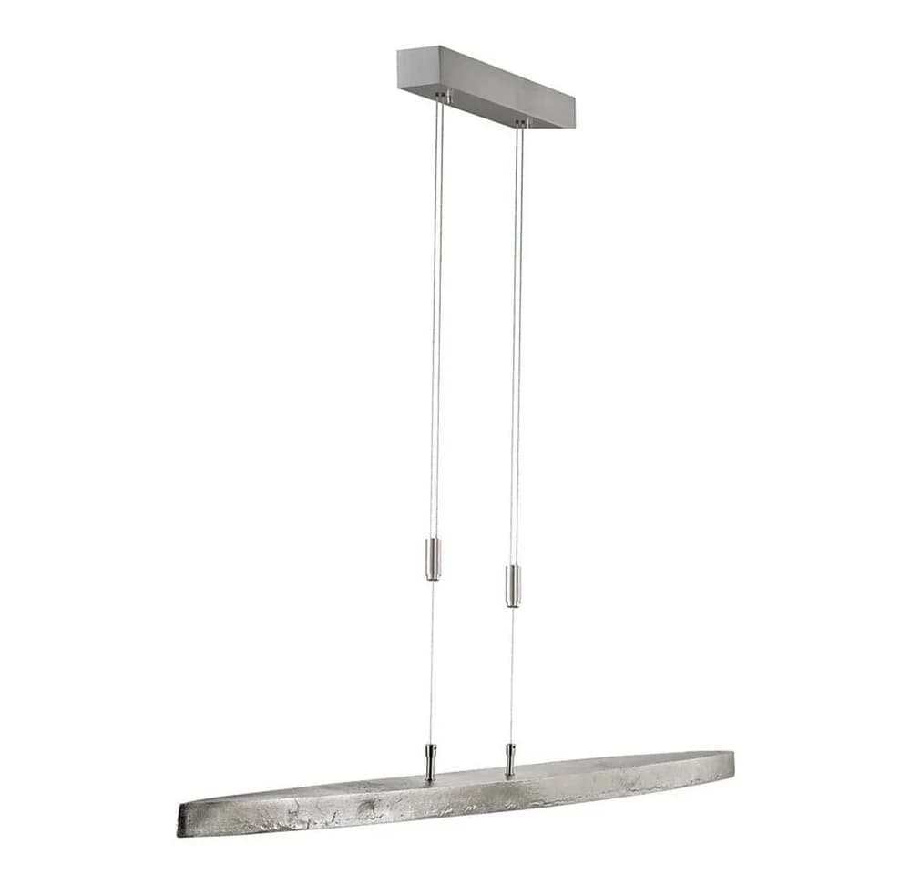 LED-Hängeleuchte Colmar, CCT, nickel, Länge 106 cm