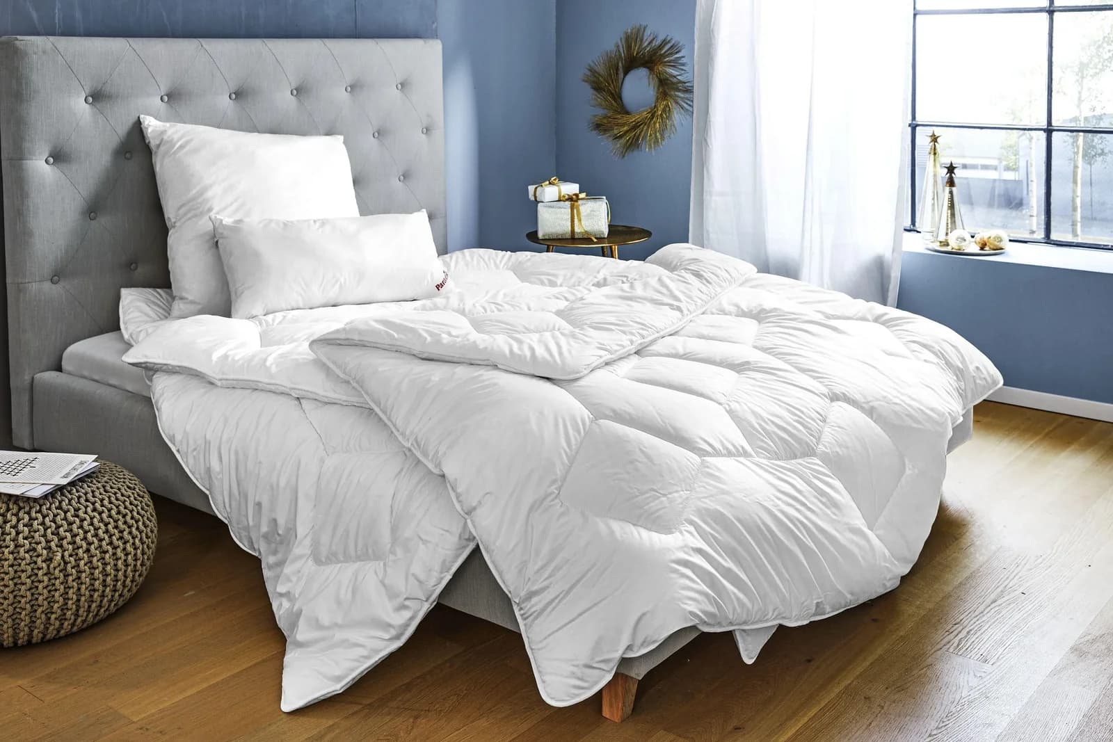 Paradies Kopfkissen SOFTY SINFONIE Weiß Bio-Baumwolle Polyester
