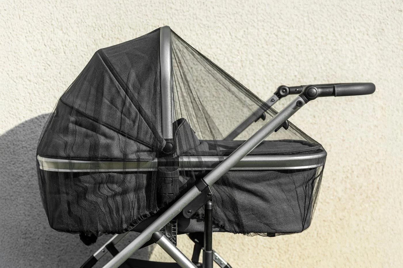 Schellenberg Kinderwagen Moskitonetz Anthrazit Insektenschutz