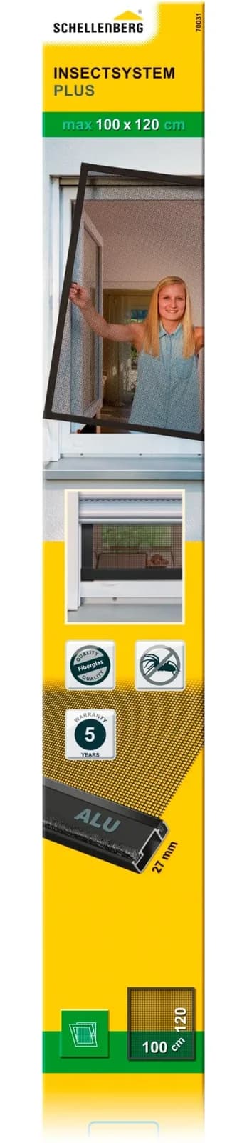 Schellenberg Insektenschutz-Fenster Plus Anthrazit