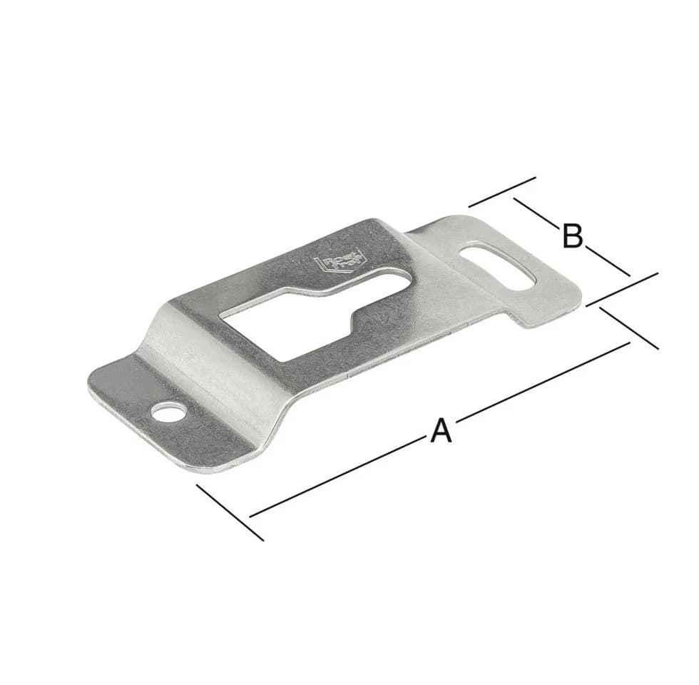 Vormann Aufhängelasche Edelstahl 74 x 32 mm
