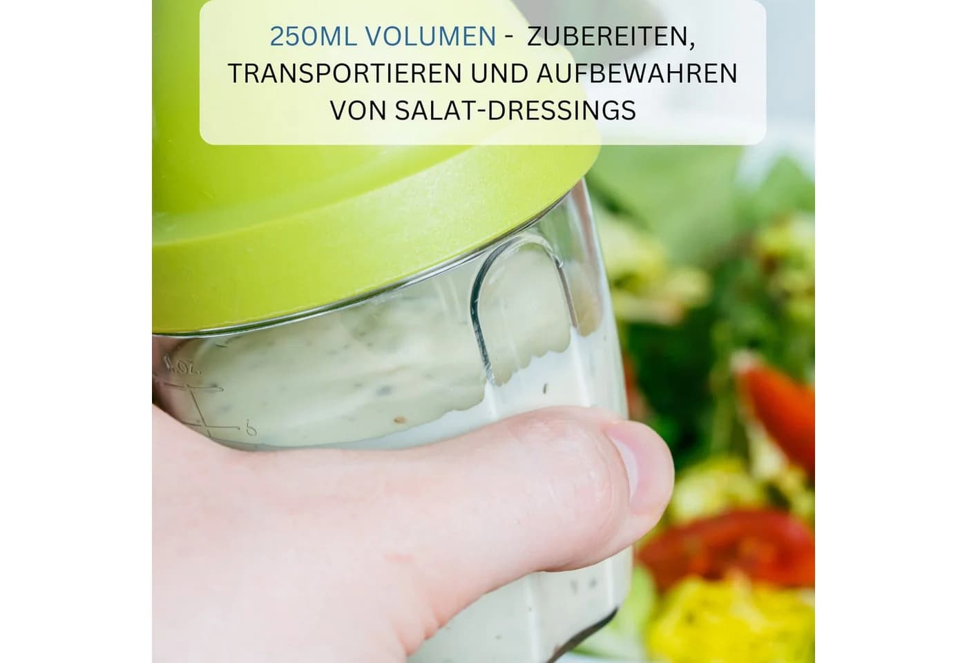 WESTMARK Dressing Shaker »Mix-Ei« 0,25 l apfelgrün transparent
