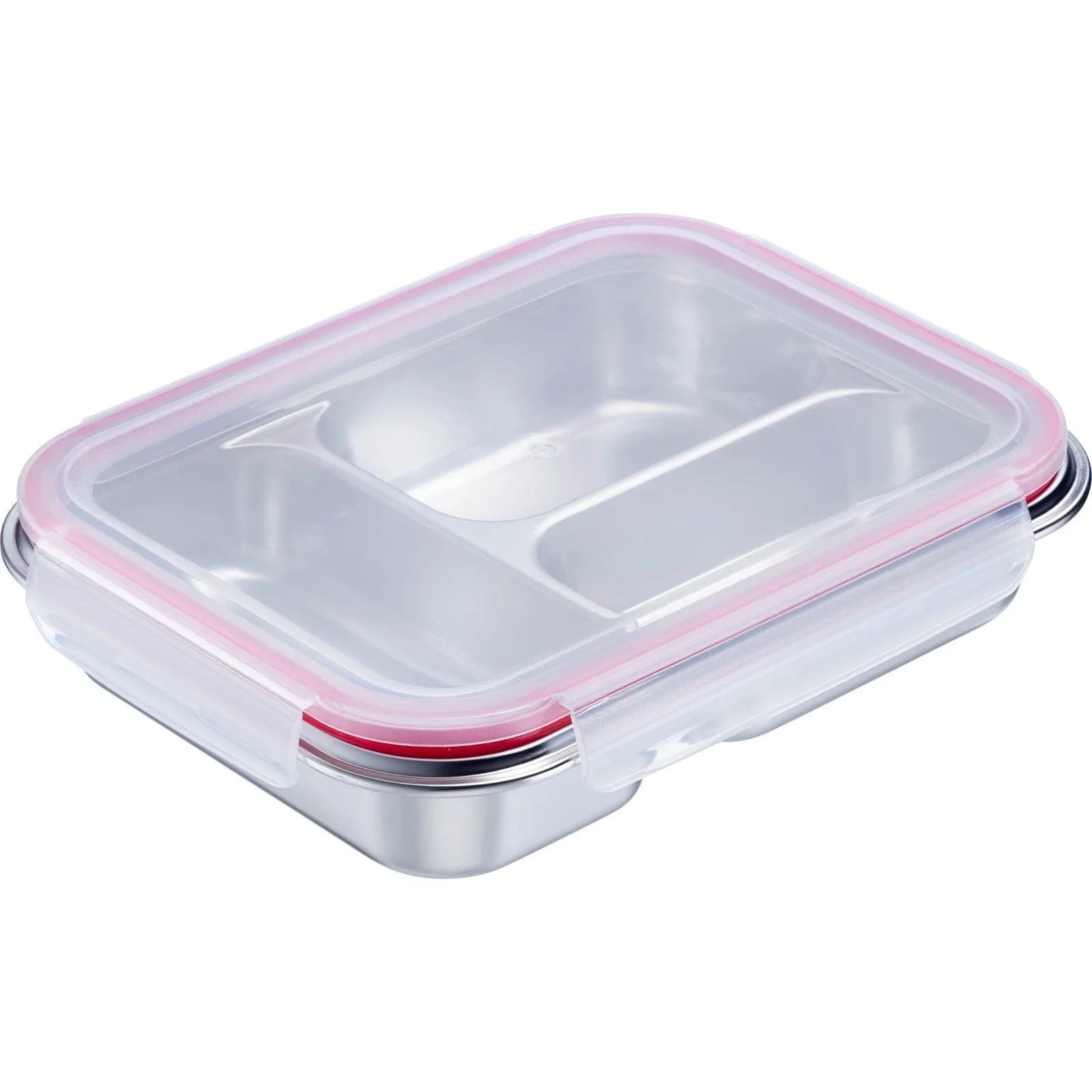 WESTMARK Edelstahl Lunchbox 3-teilig mit Silikondeckel