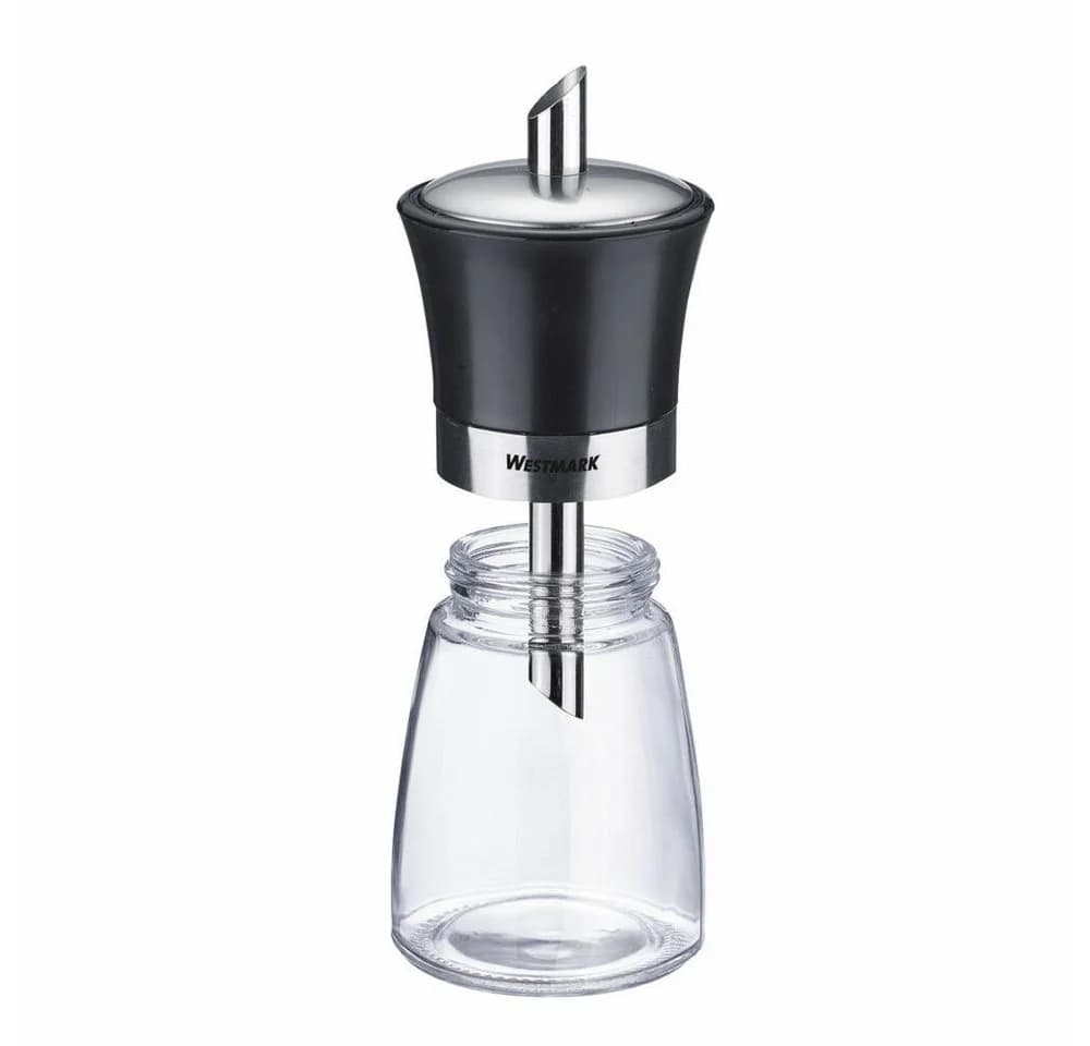 WESTMARK Zuckerstreuer 190 ml Glas Edelstahl Schwarz Silber
