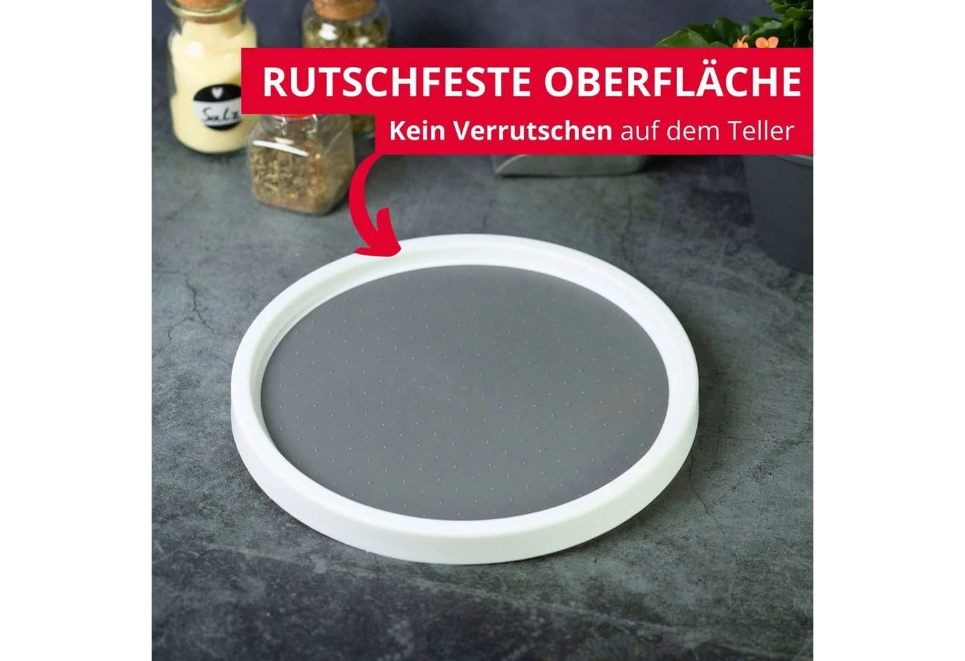 WESTMARK Gewürzkarussell Drehteller Ronda Weiß/Schwarz