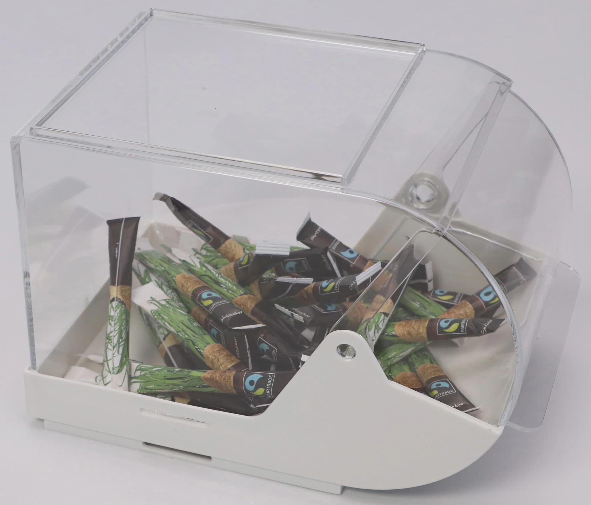 APS Aufbewahrungsbox Weiß Transparent mit Klick-Verschluss