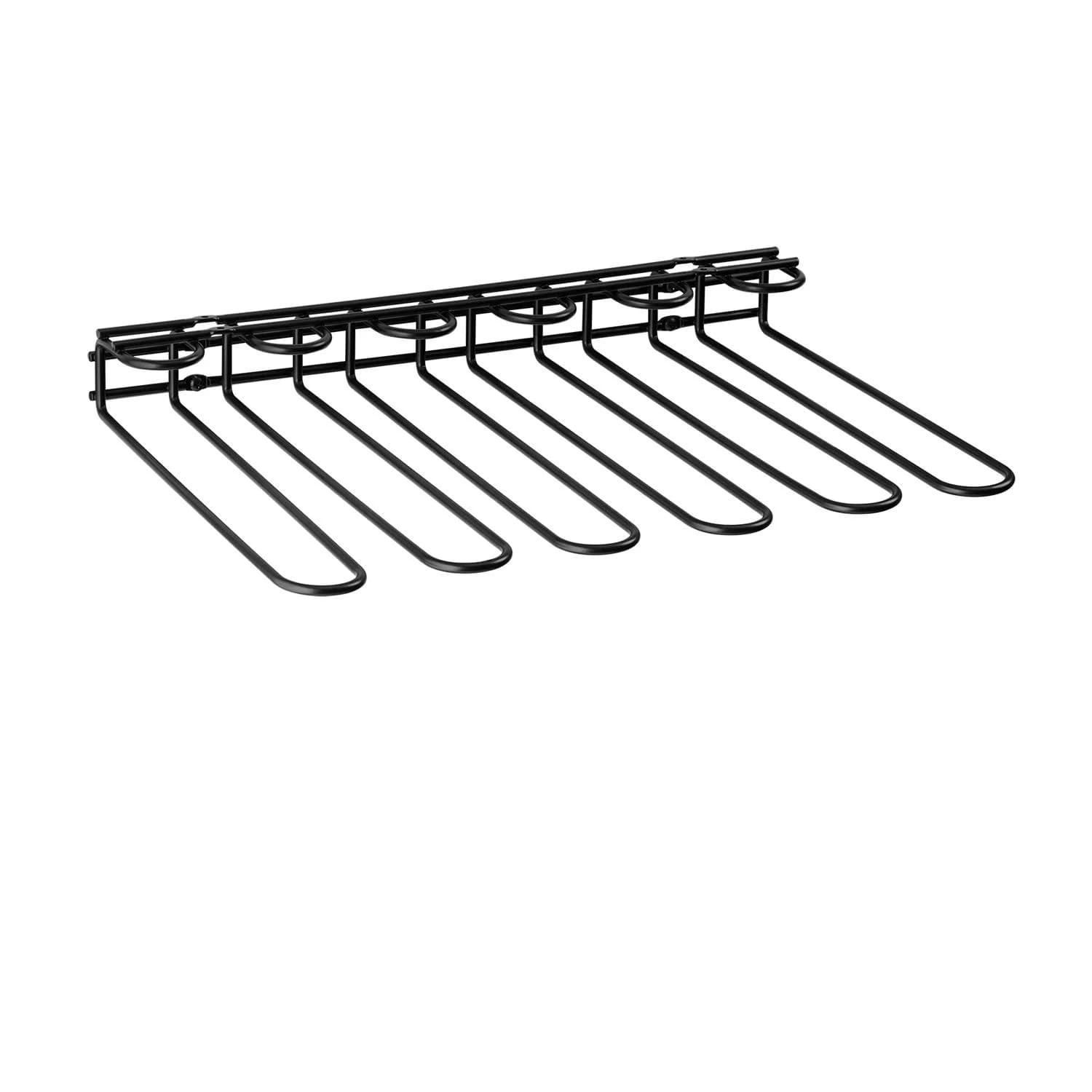 APS Gläserhalter Schiene Wand- und Deckenmontage Metall Schwarz