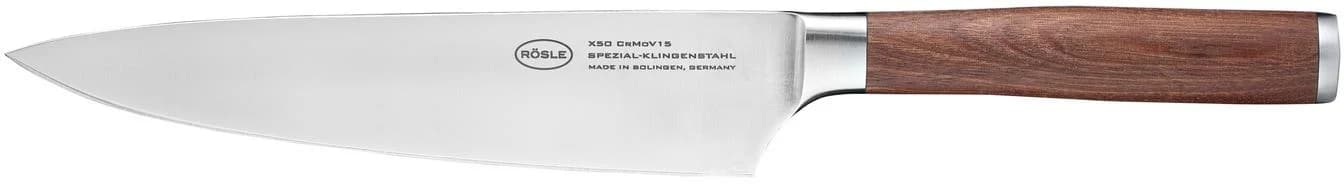 RÖSLE Kochmesser Masterclass Silber/Braun 20 cm Klingenlänge