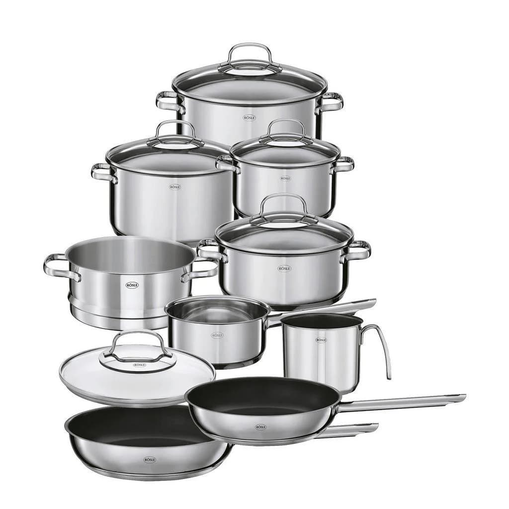 Rösle Kochtopfset Elegance 10-teilig Edelstahl