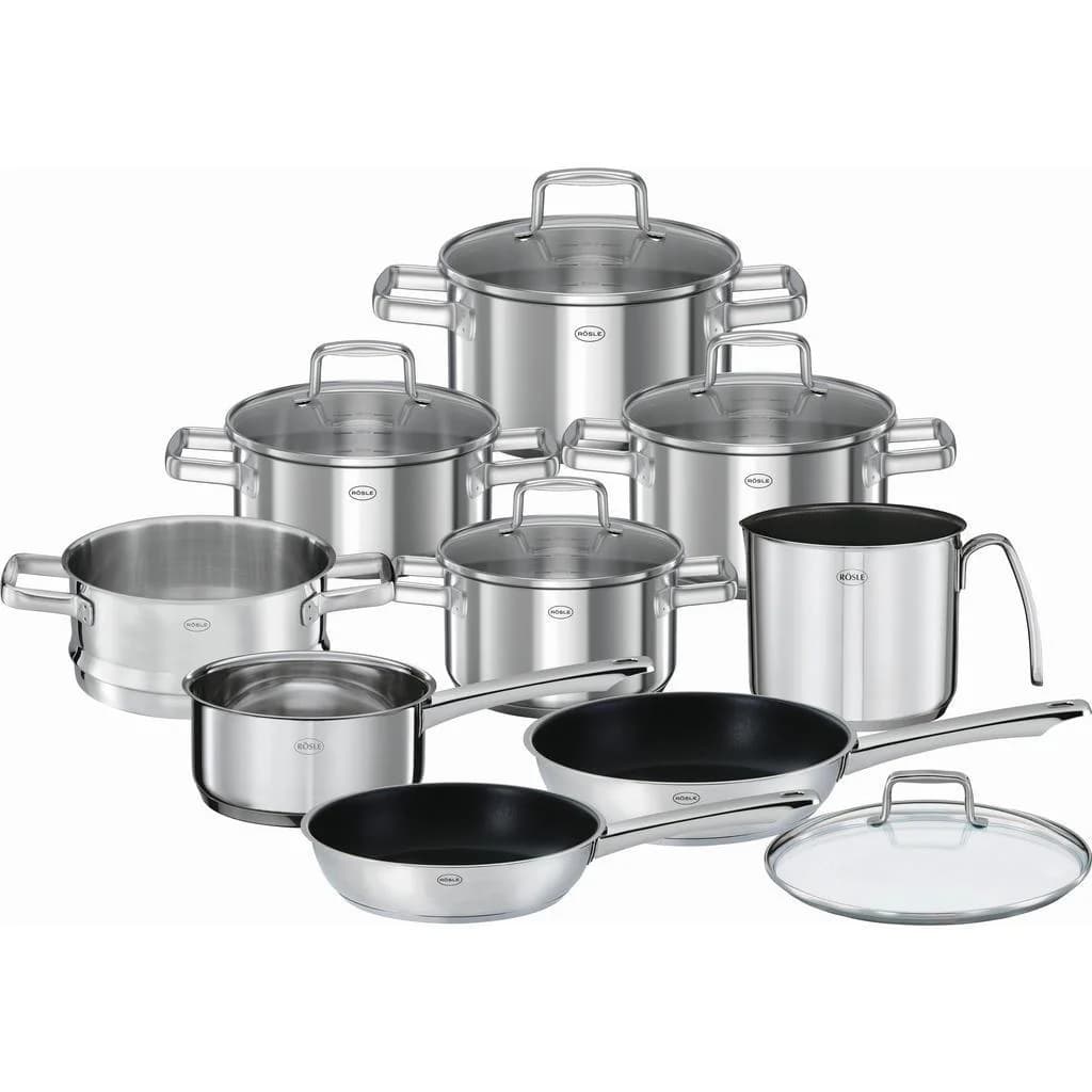 Rösle Kochtopfset Moments 10-teilig Edelstahl