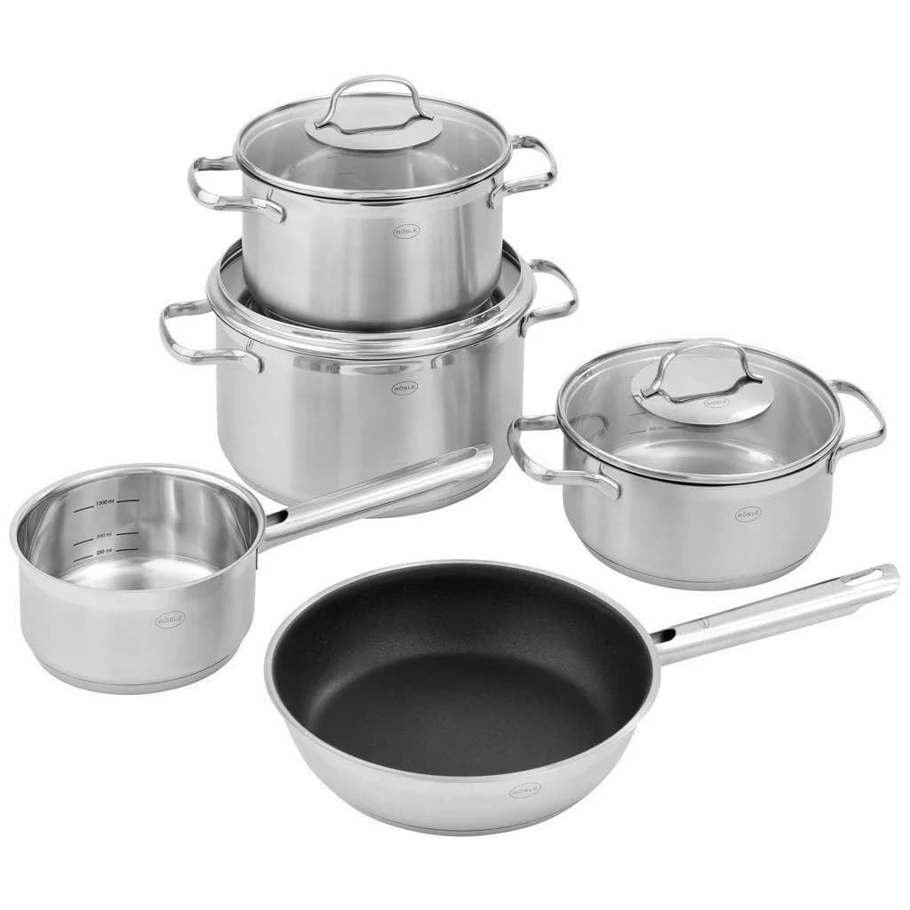 Rösle Kochtopfset Elegance 5-teilig Edelstahl