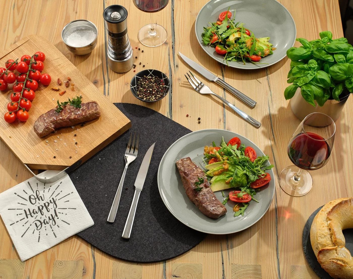 Steakbesteck RÖSLE ELEGANCE 12-tlg. Silber Edelstahl 18/10