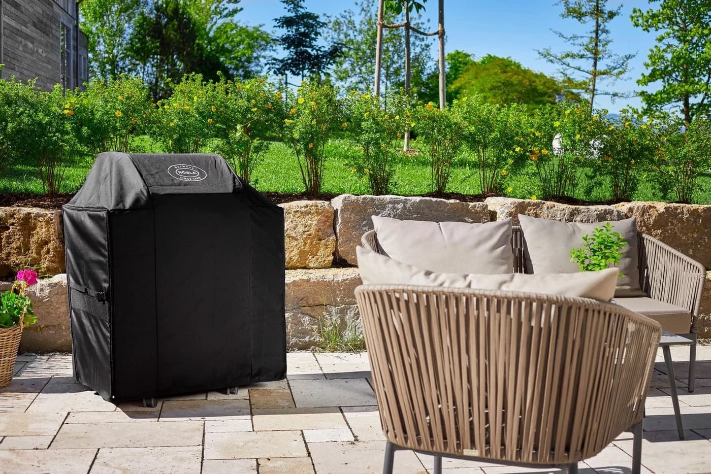 RÖSLE Videro Grill-Schutzhülle schwarz für BBQ-Station G3/G3-S