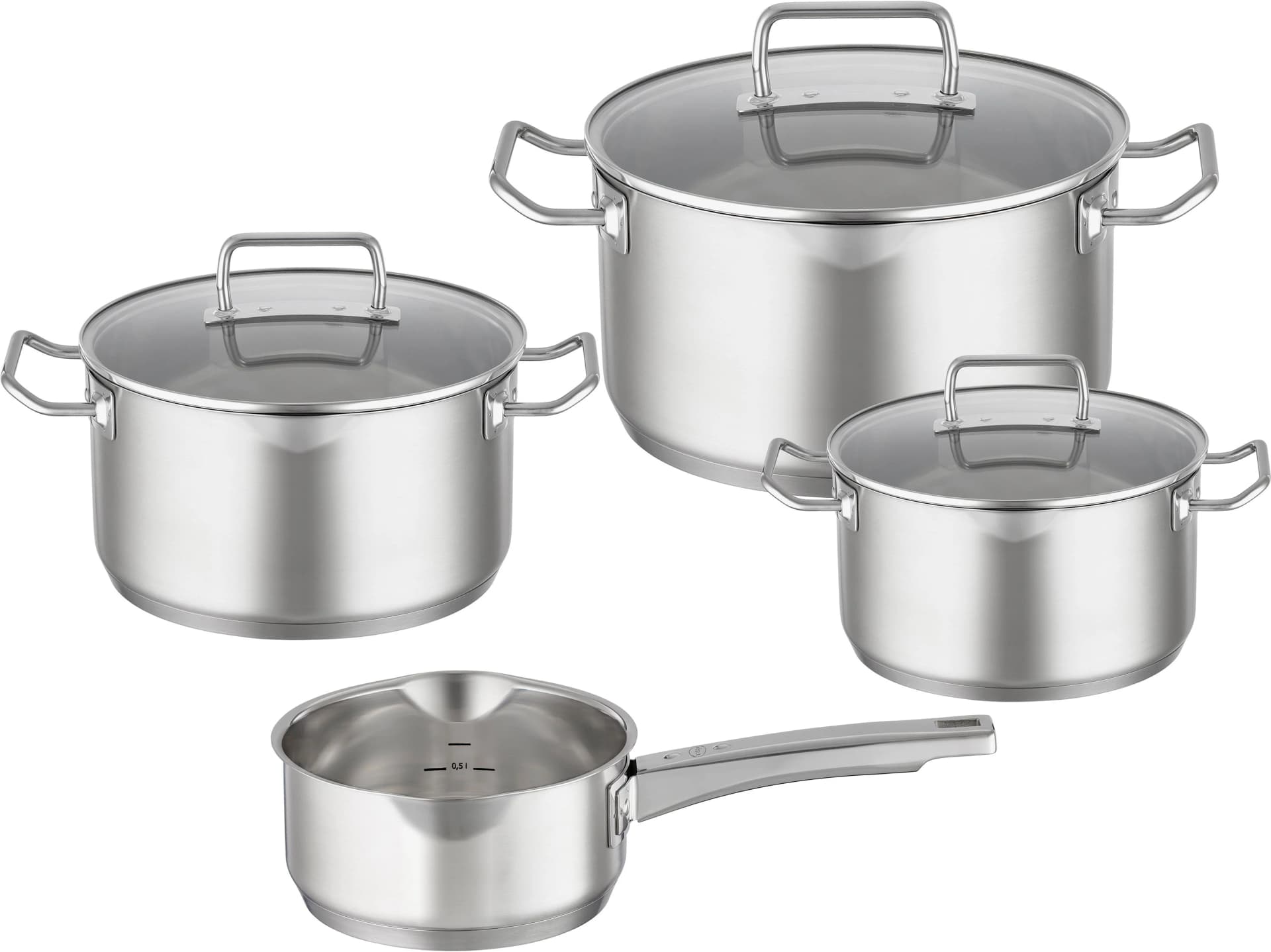 RÖSLE EXPERTISO Topf-Set Silber Edelstahl 18/10