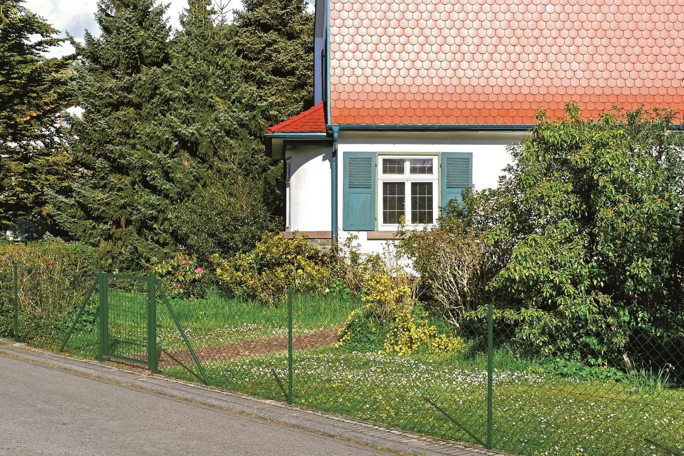 Alberts Maschendrahtzaun Grün 80cm x 25m