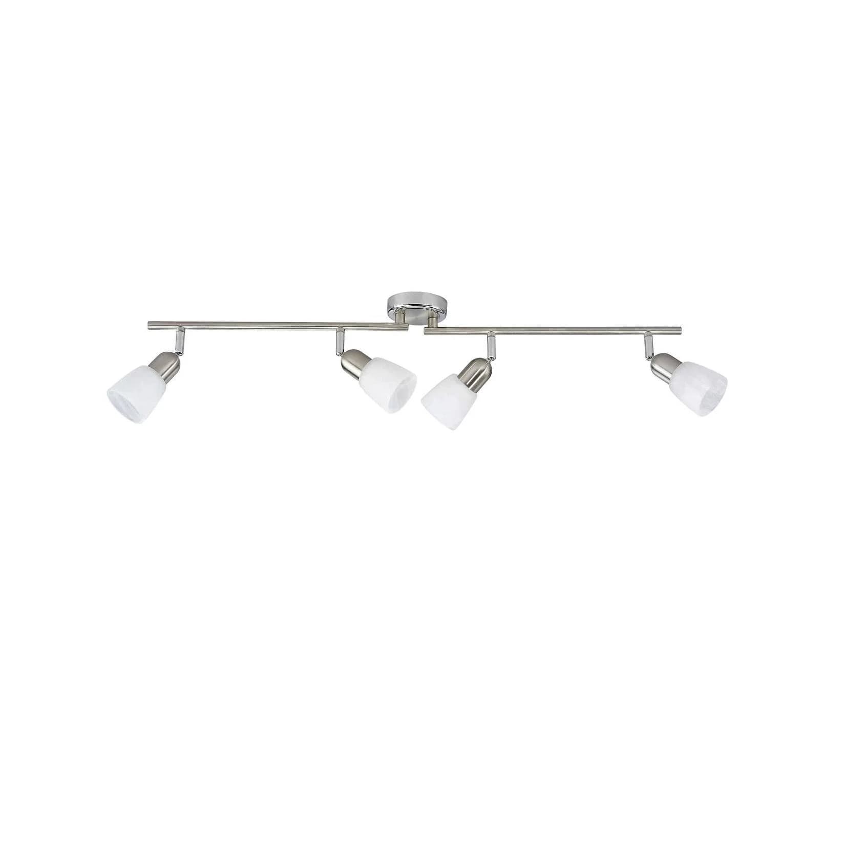 BRILLIANT Lampe Sofia Spotrohr 4flg eisen/chrom/weiß 4x E14