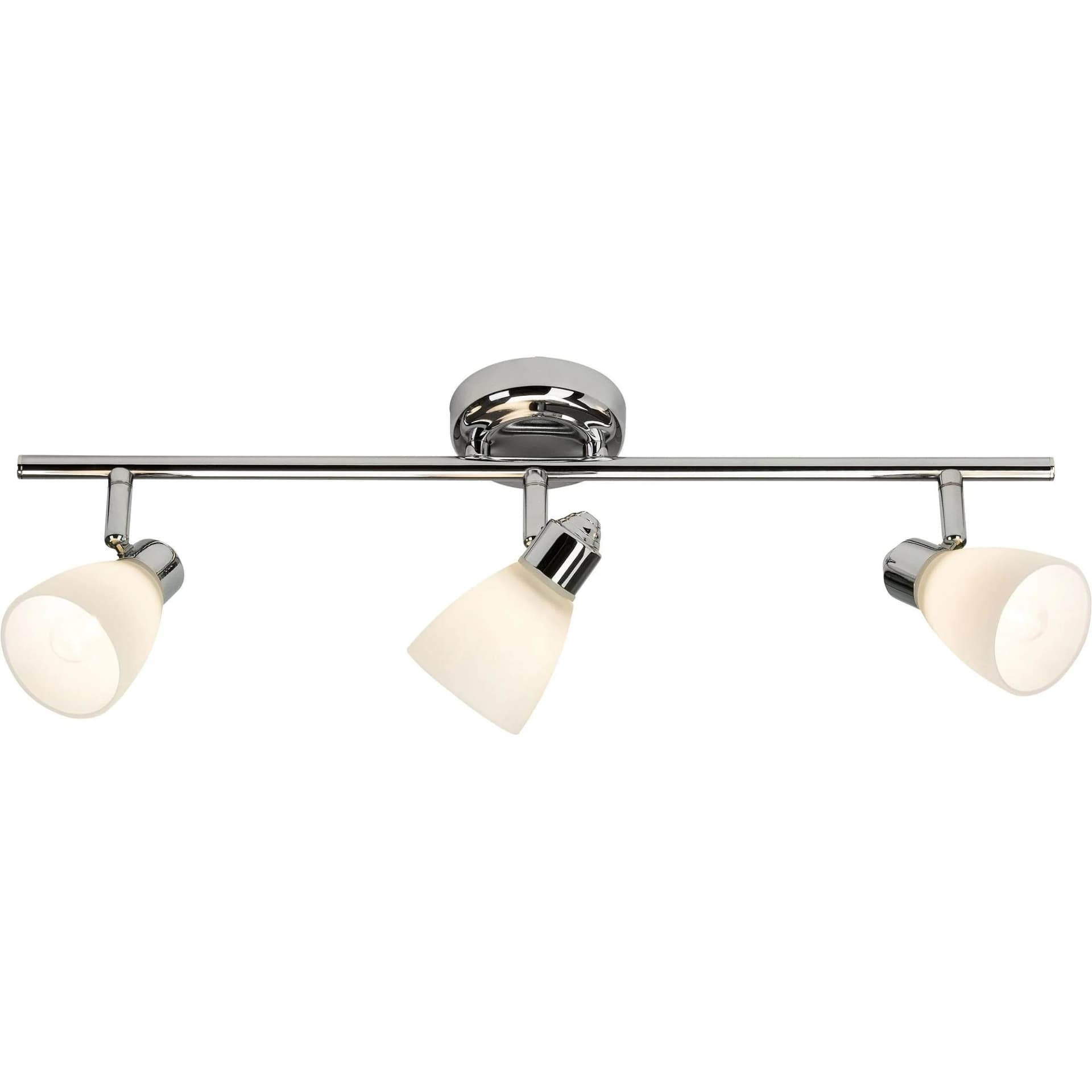 BRILLIANT Kensington Spotrohr 3flg Deckenstrahler Chrom/Weiß IP44