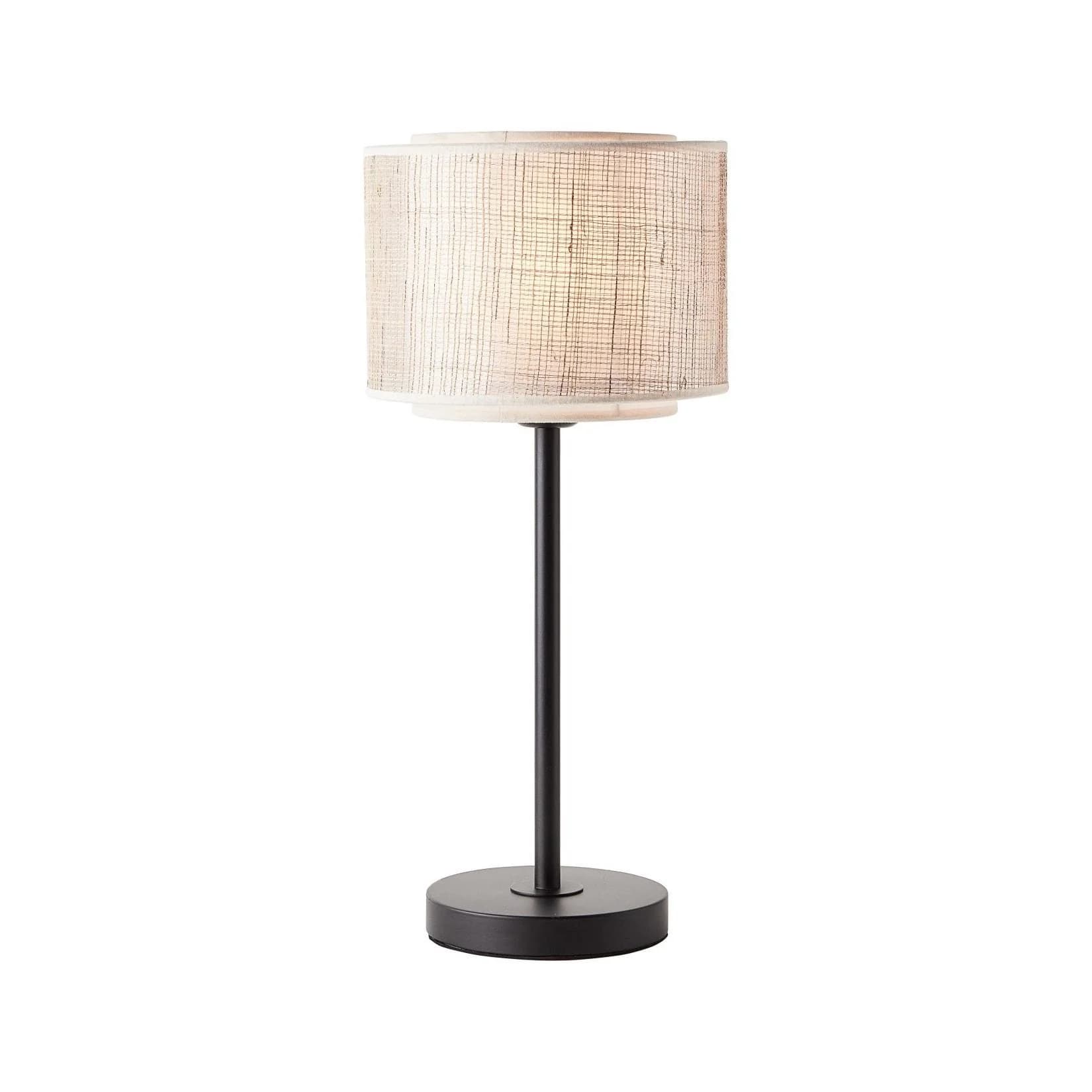 Brilliant Tischleuchte Odar Schwarz/Beige Bambus