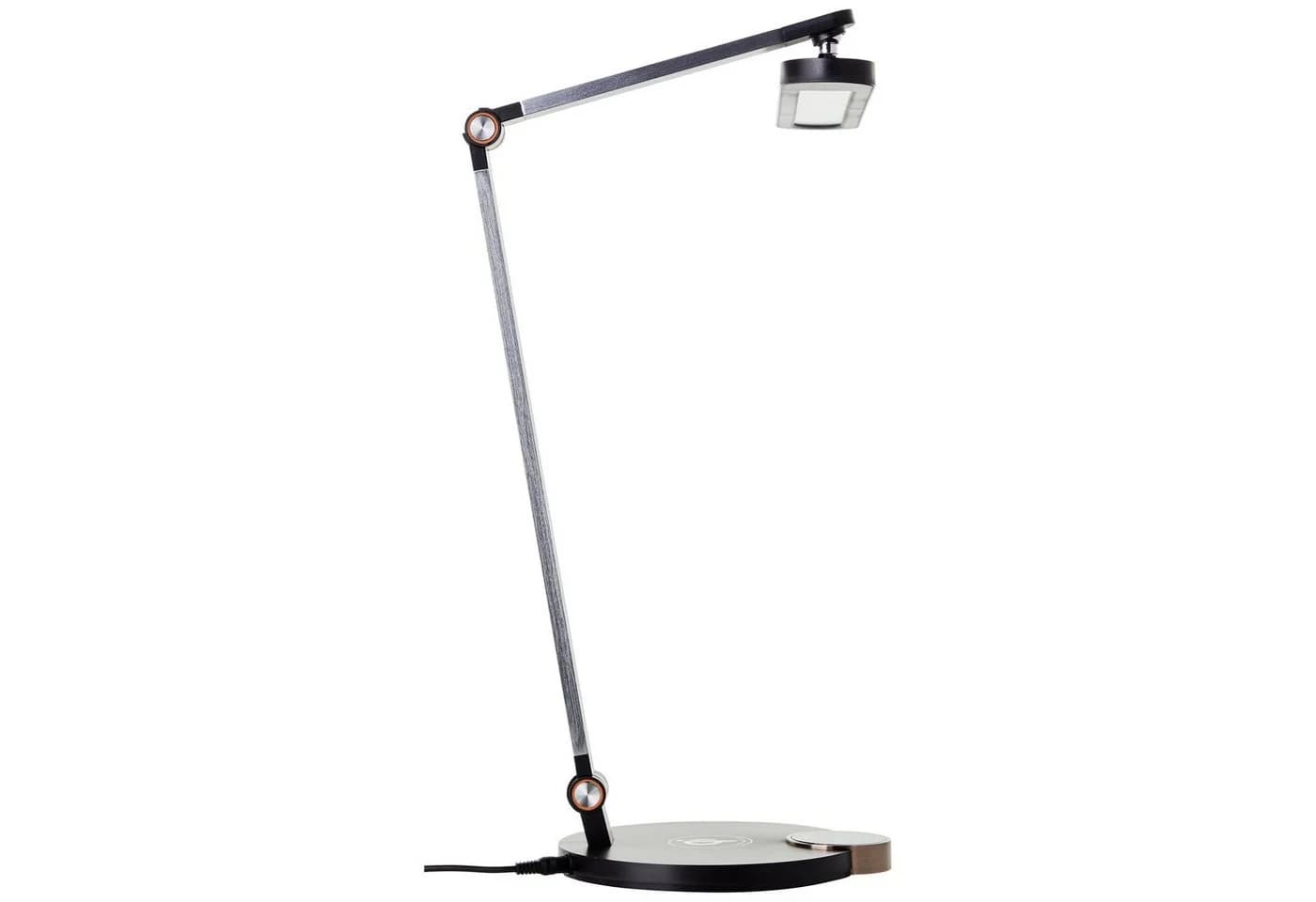 BRILLIANT LED Schreibtischlampe Officehero Schwarz Dimmbar CCT Wireless Charging
