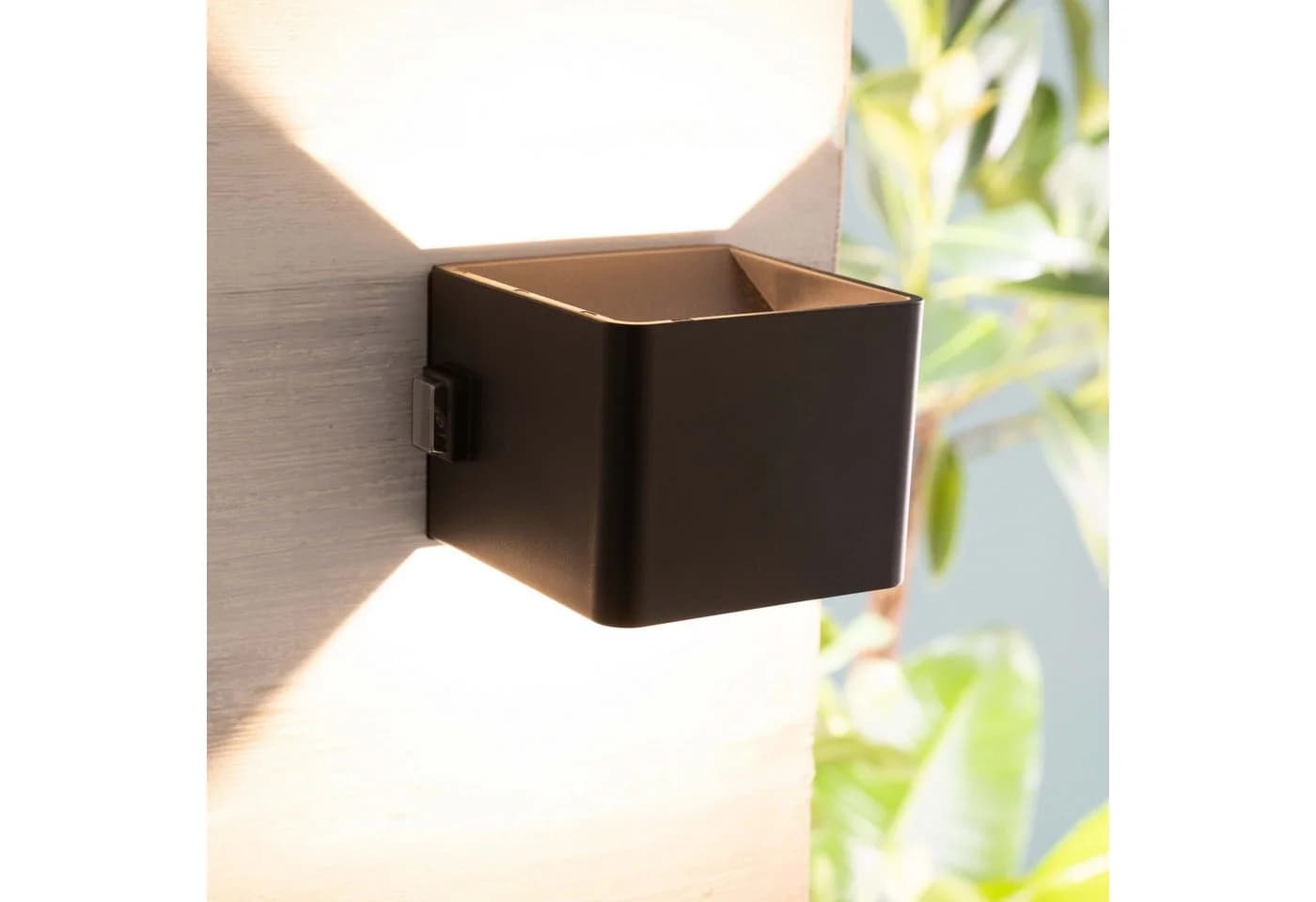 My Home LED Außen-Wandleuchte Marten Akkuleuchte Schwarz