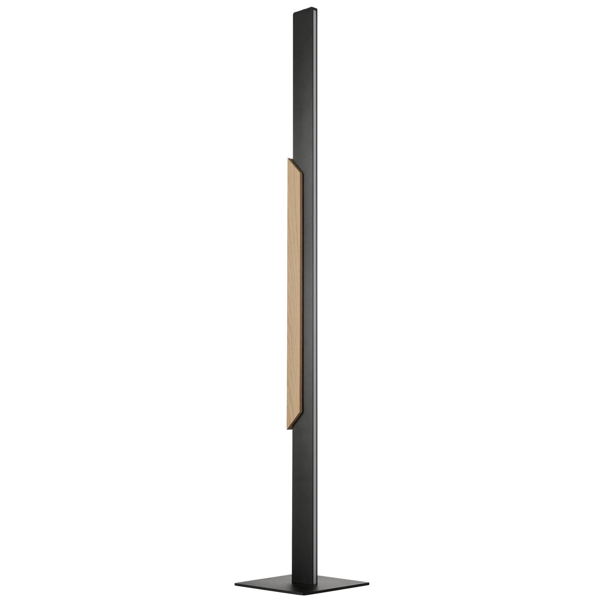 Brilliant LED-Stehlampe Arcus Schwarz/Braun Metall/Holz 126 cm