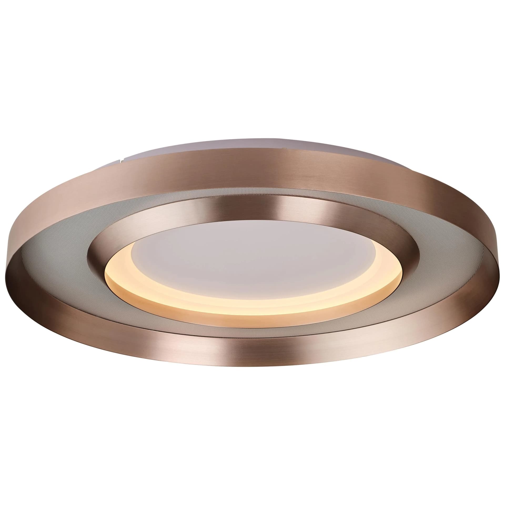LED-Deckenlampe Onix, Ø 60 cm, Roségold, Metall