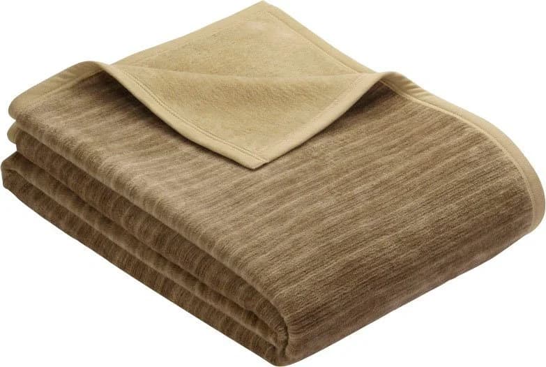 Ibena Sesselschoner Fano Braun/Camel Modernes Streifenmuster