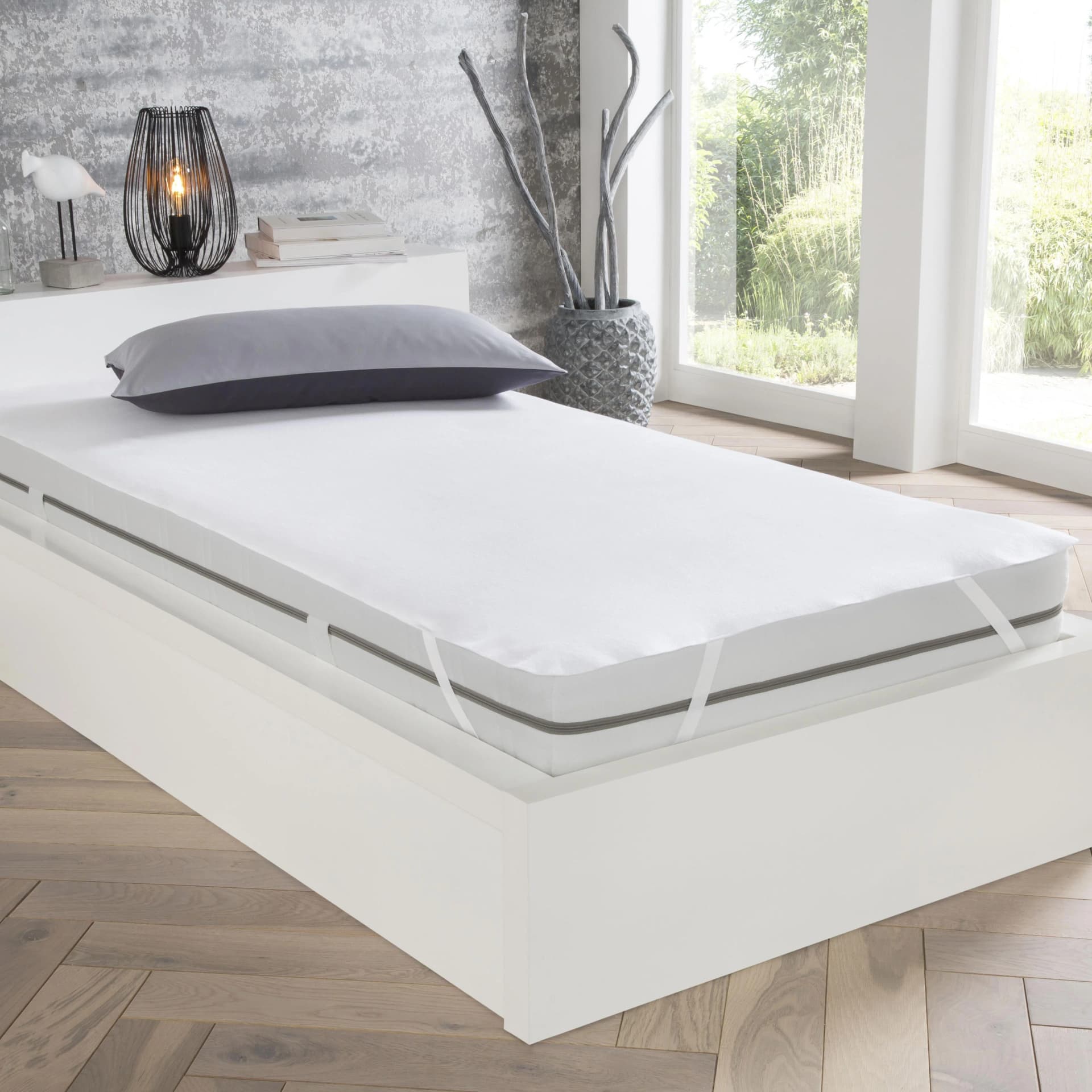 IBENA Matratzenschutzbezug PURE Aktiv Soft Weiß 100% Baumwolle