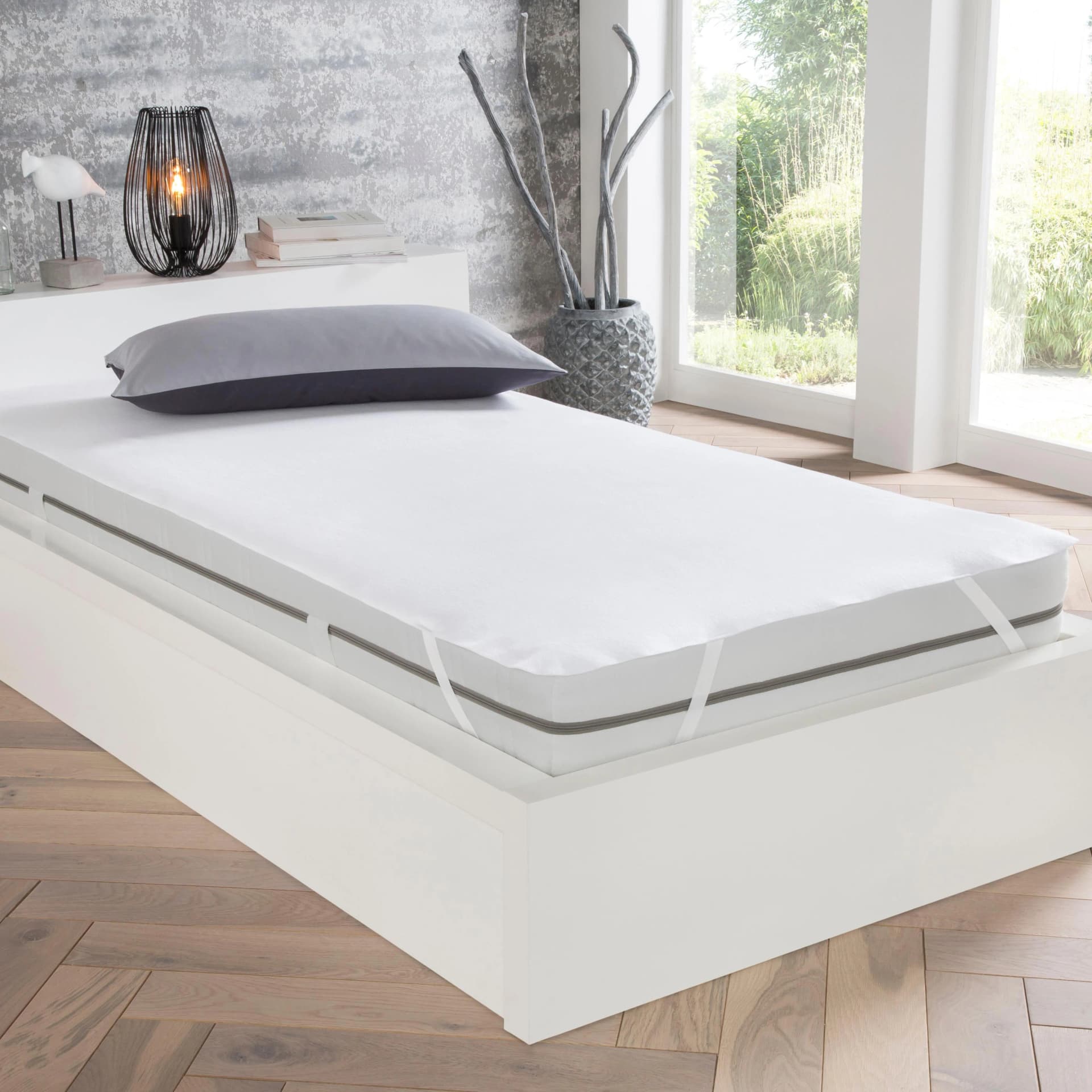 IBENA Matratzenauflage Pure Aktiv Sommer/Winter Weiß Wasserdicht