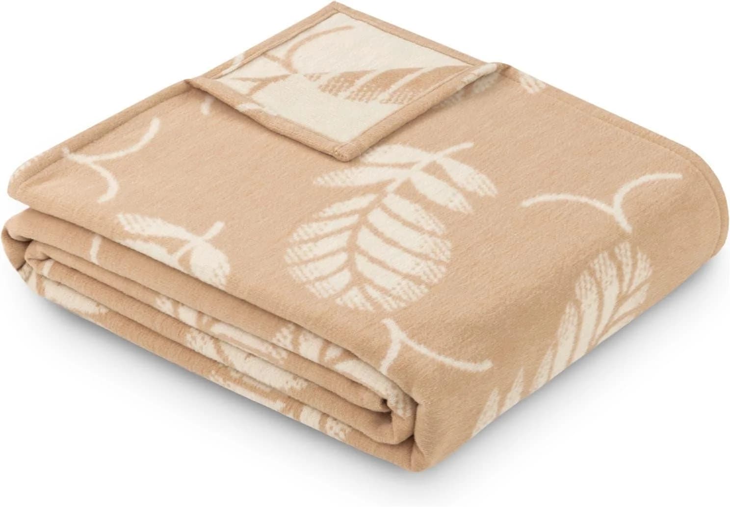 IBENA Wohndecke Jubiläum 1946 Baumwolle Beige
