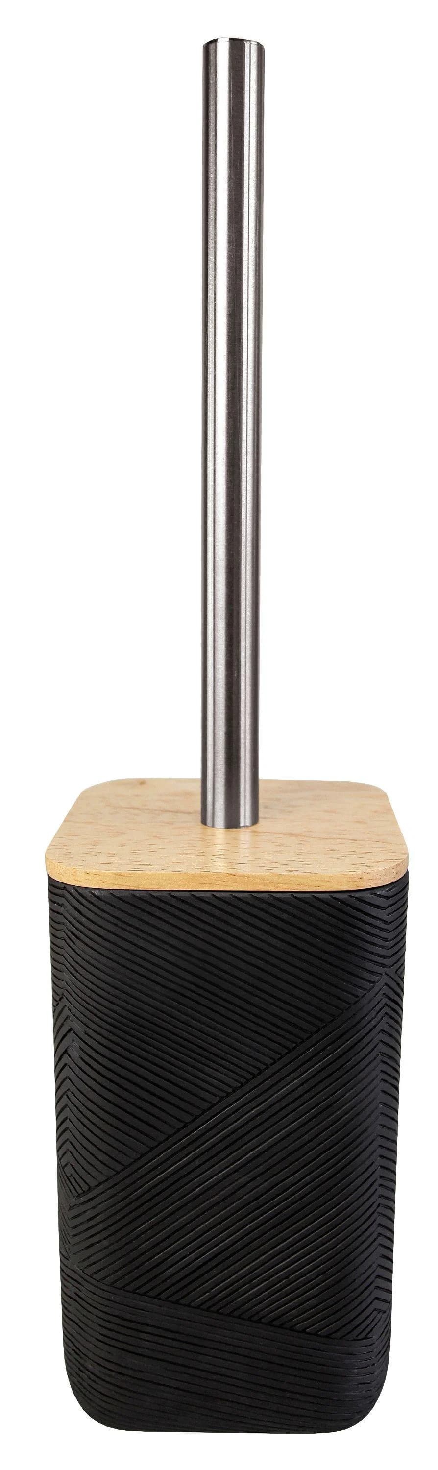 Kleine Wolke WC-Bürsten-Halter CROSSOVER Schwarz Bambus