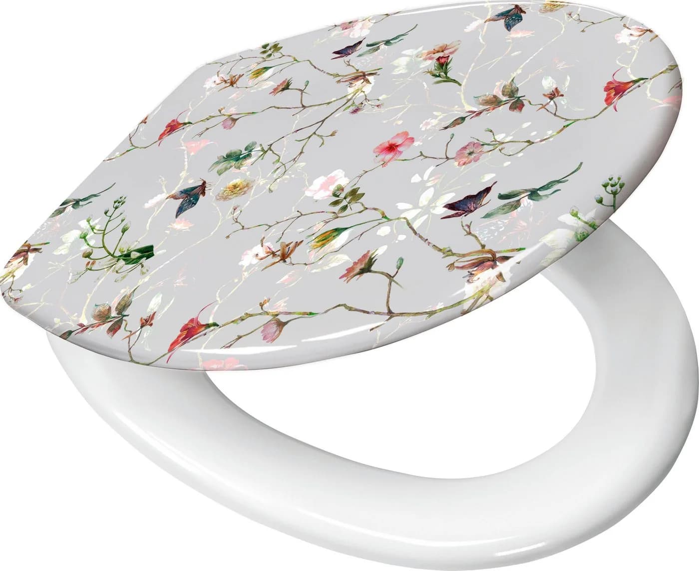 Kleine Wolke WC-Sitz Flores mit Absenkautomatik Bunt