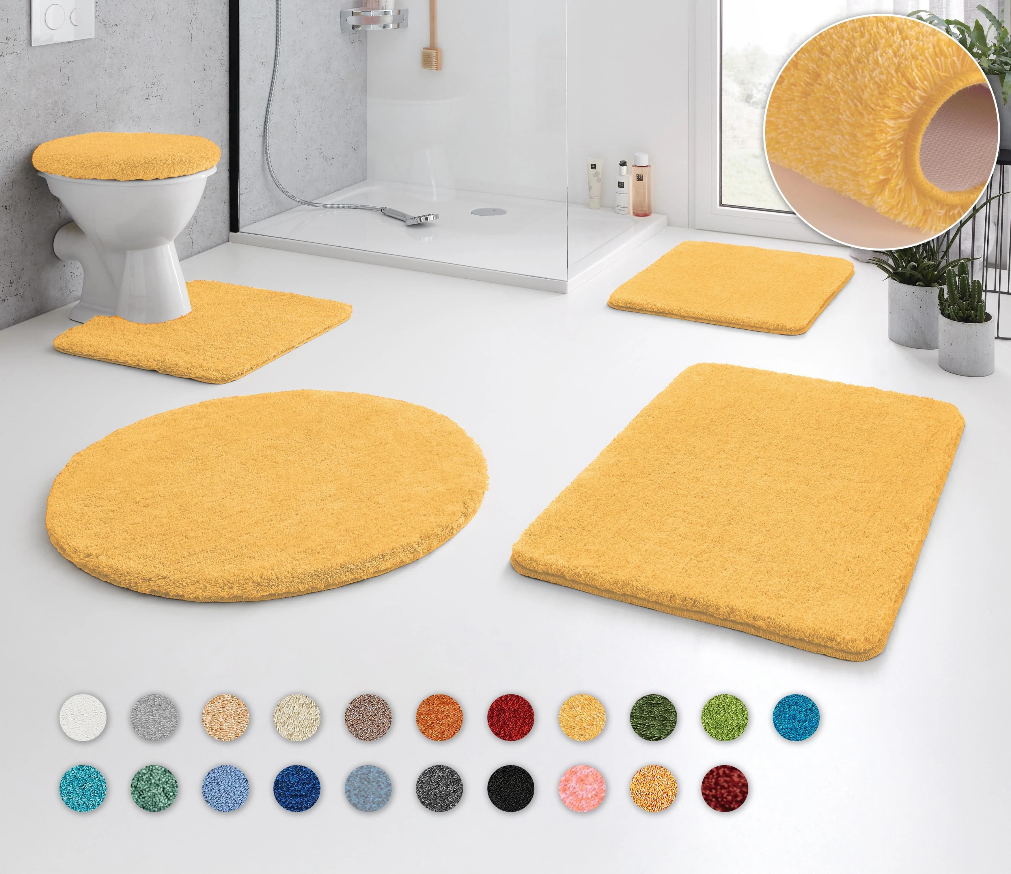 Kleine Wolke Badematte RELAX Orange Meliert 85x150 cm