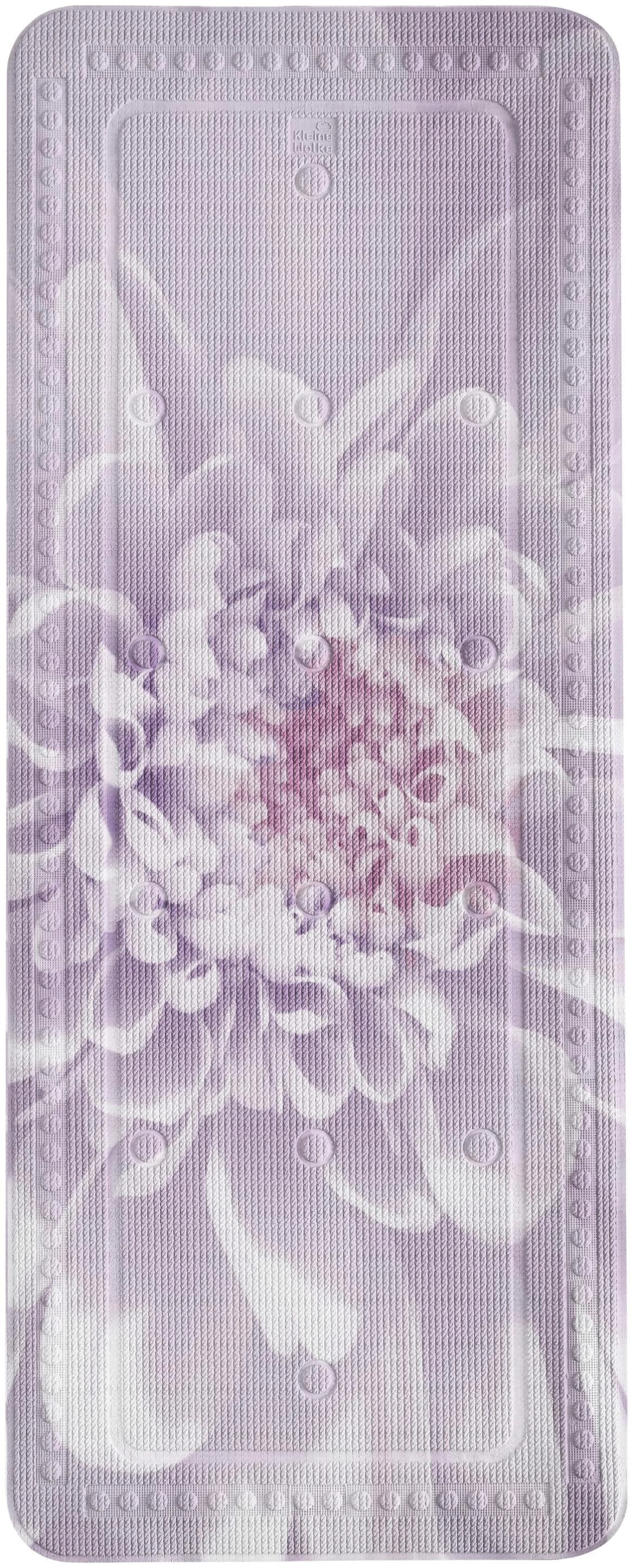 Elegante Wanneneinlage mit Blumenmotiv in Lila