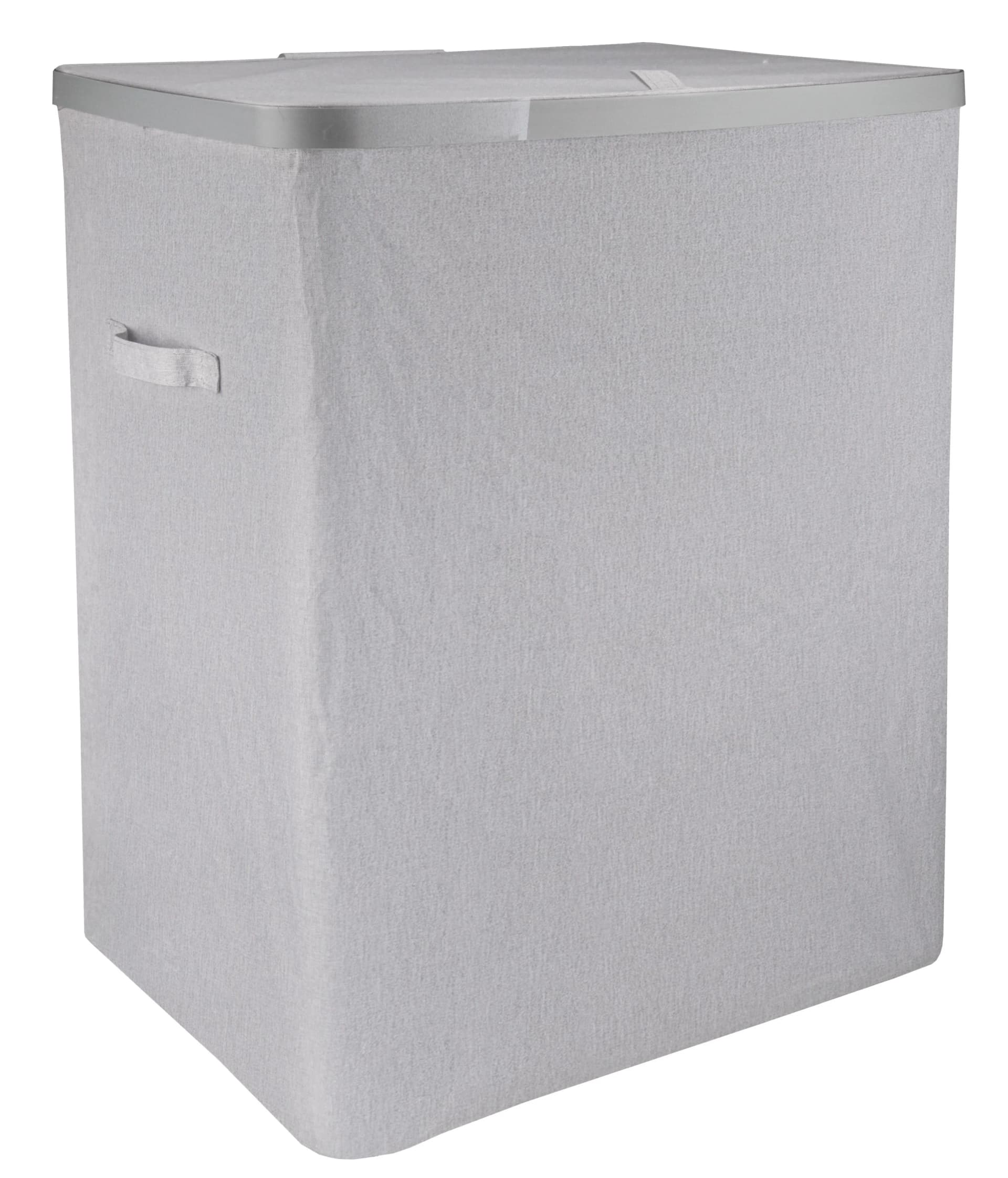 Wäschetonne KLEINE WOLKE "Bob" Silbergrau ABS-Kunststoff Polyester Polypropylen