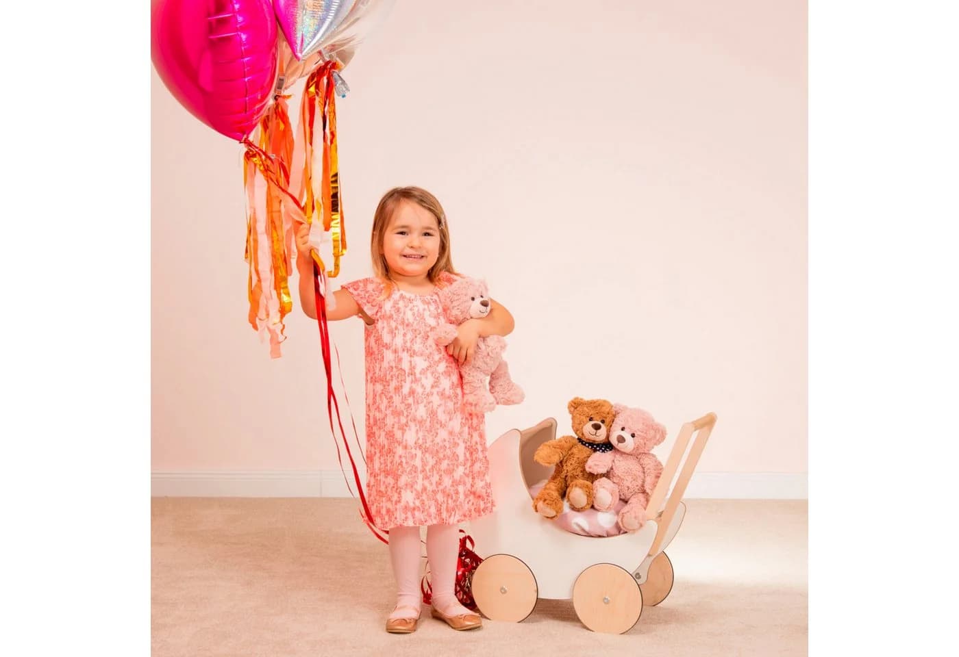 Teddy Hermann® Kuscheltier Teddy Pepper 30 cm Rosa