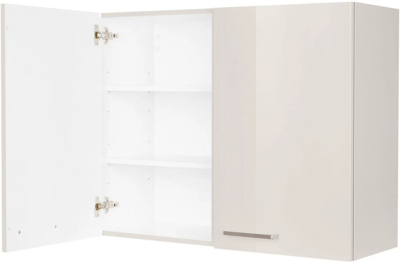 Hängeschrank NOBILIA Flash Grau Hochglanz mit Soft-Close